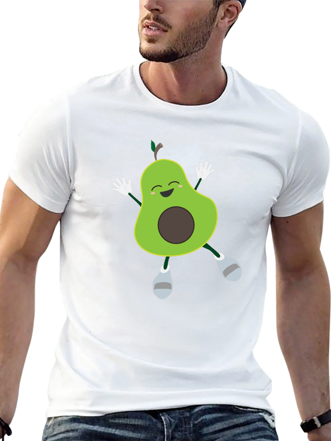 Funny Avocado T-Shirt - Happy Dancing Fruit Tee