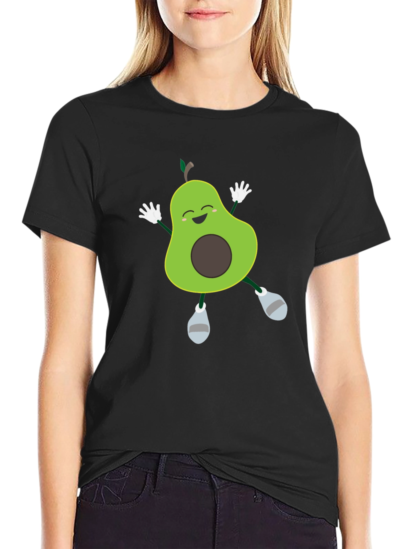 Funny Avocado T-Shirt - Happy Dancing Fruit Tee