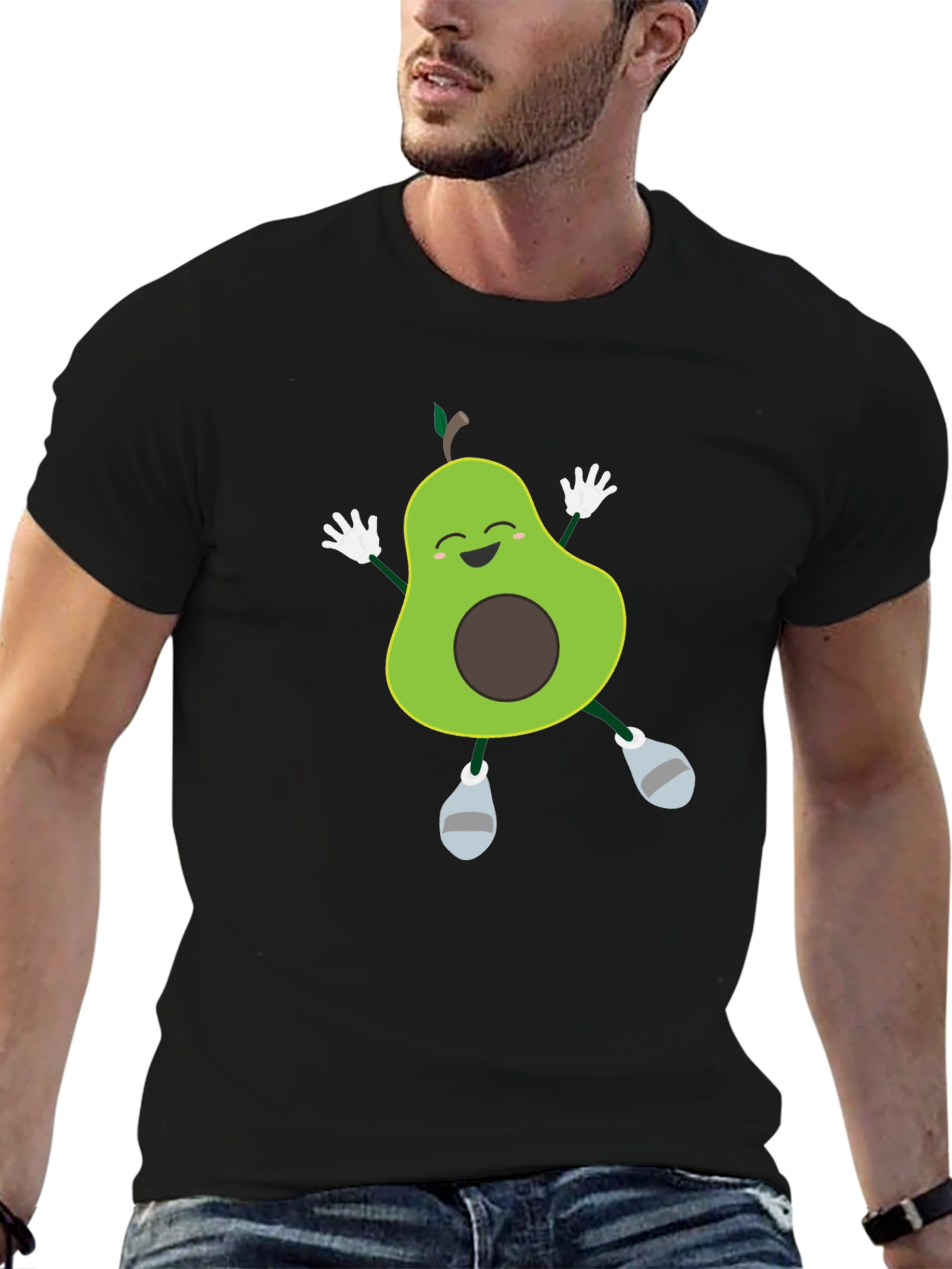 Funny Avocado T-Shirt - Happy Dancing Fruit Tee