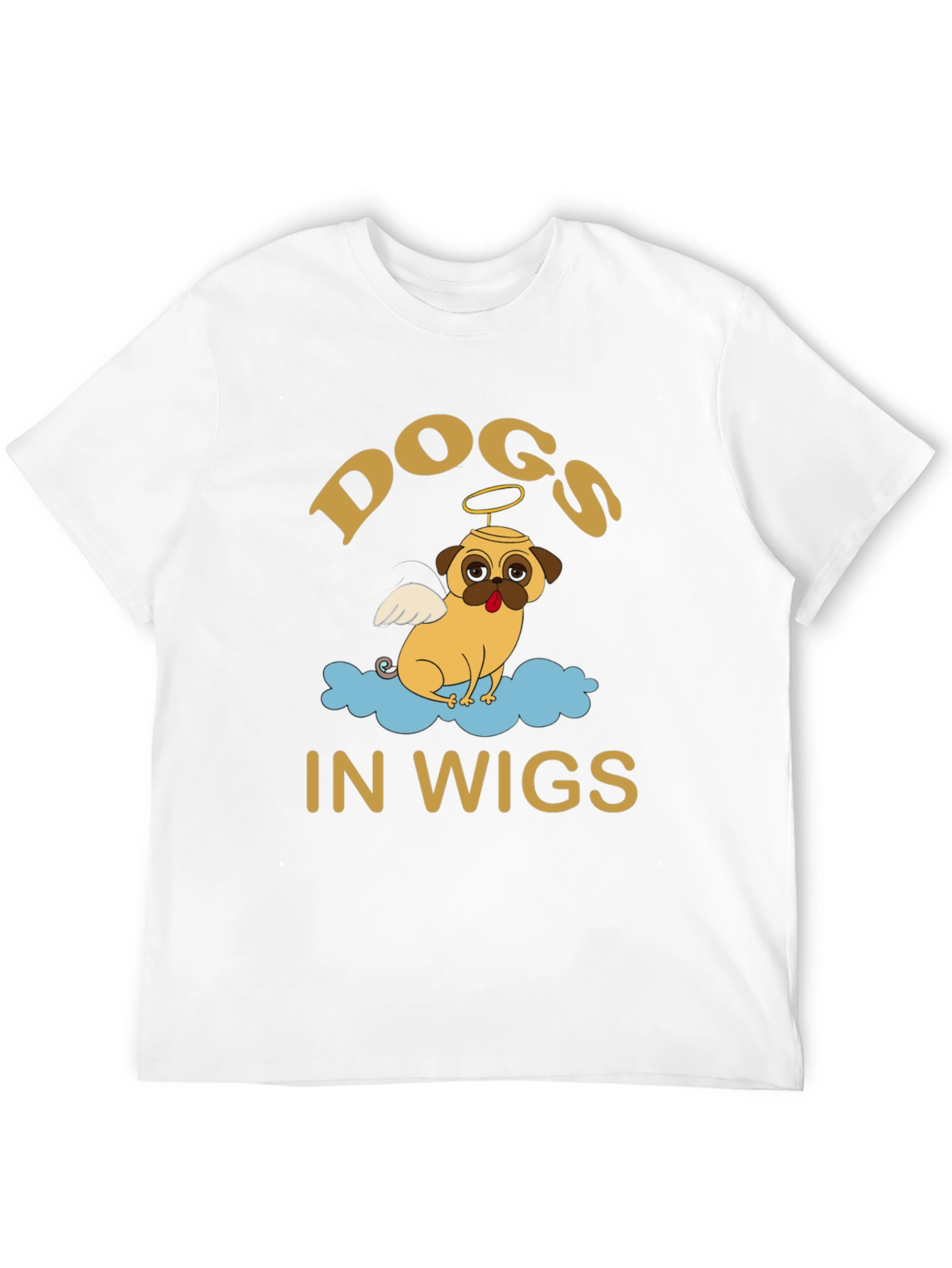 Dogs in Wigs Graphic Tee - Black T-Shirt