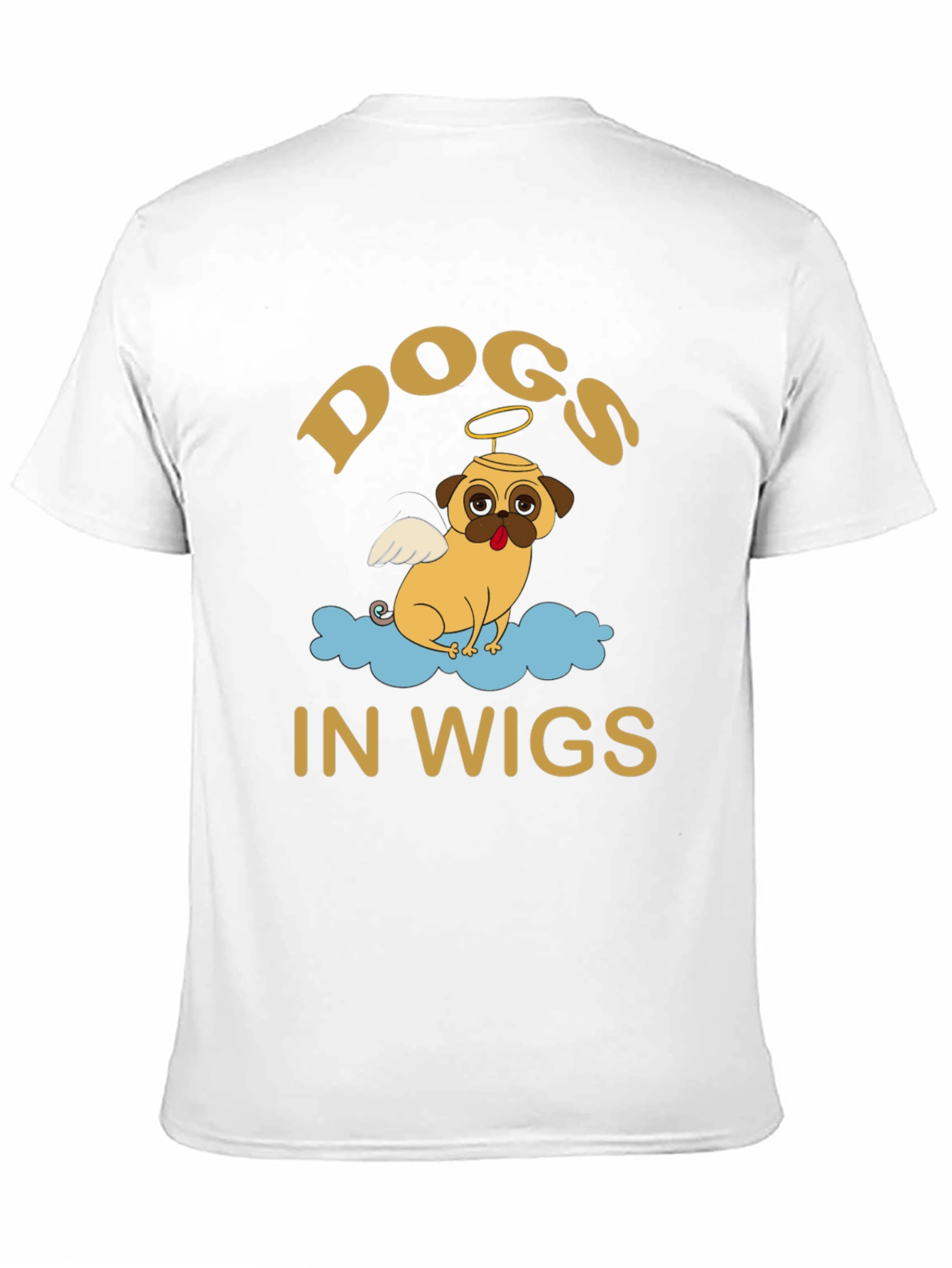 Dogs in Wigs Graphic Tee - Black T-Shirt