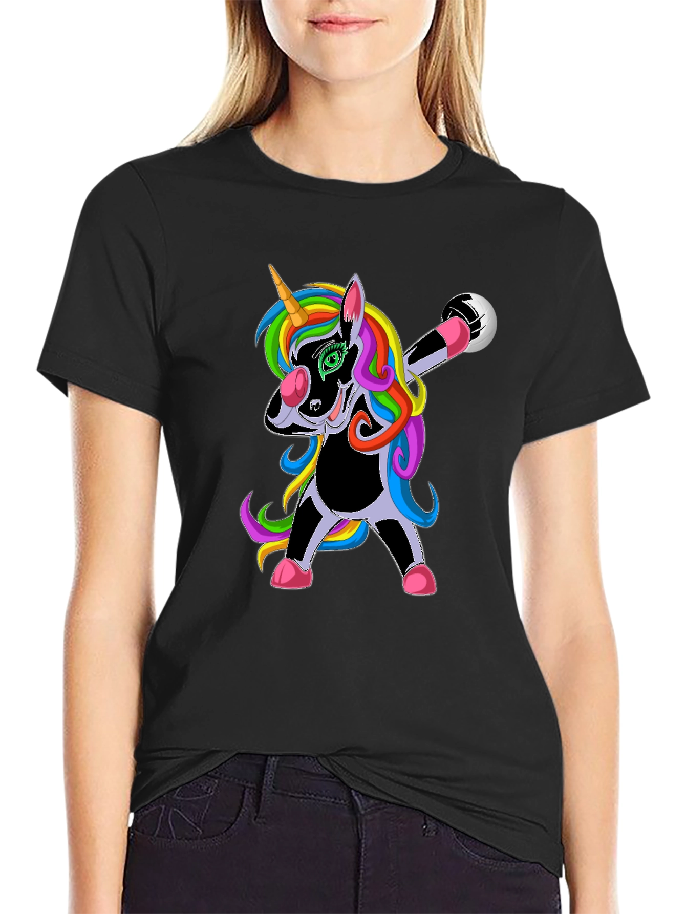 Dabbing Unicorn Soccer T-Shirt