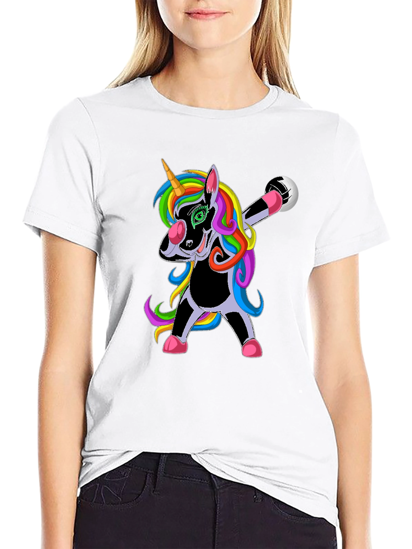 Dabbing Unicorn Soccer T-Shirt
