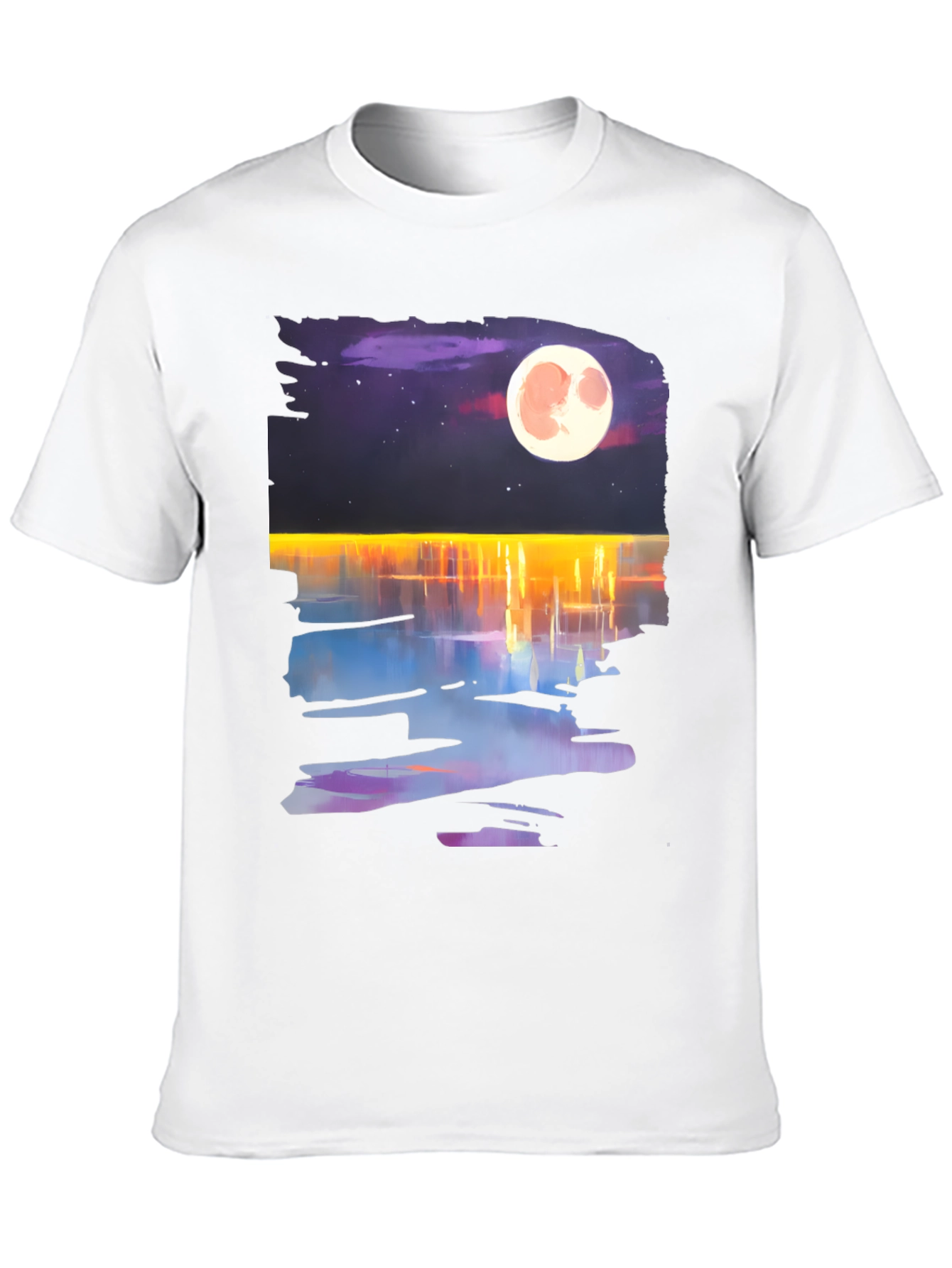 Moonlit Waters Graphic Tee - Mens Black T-Shirt