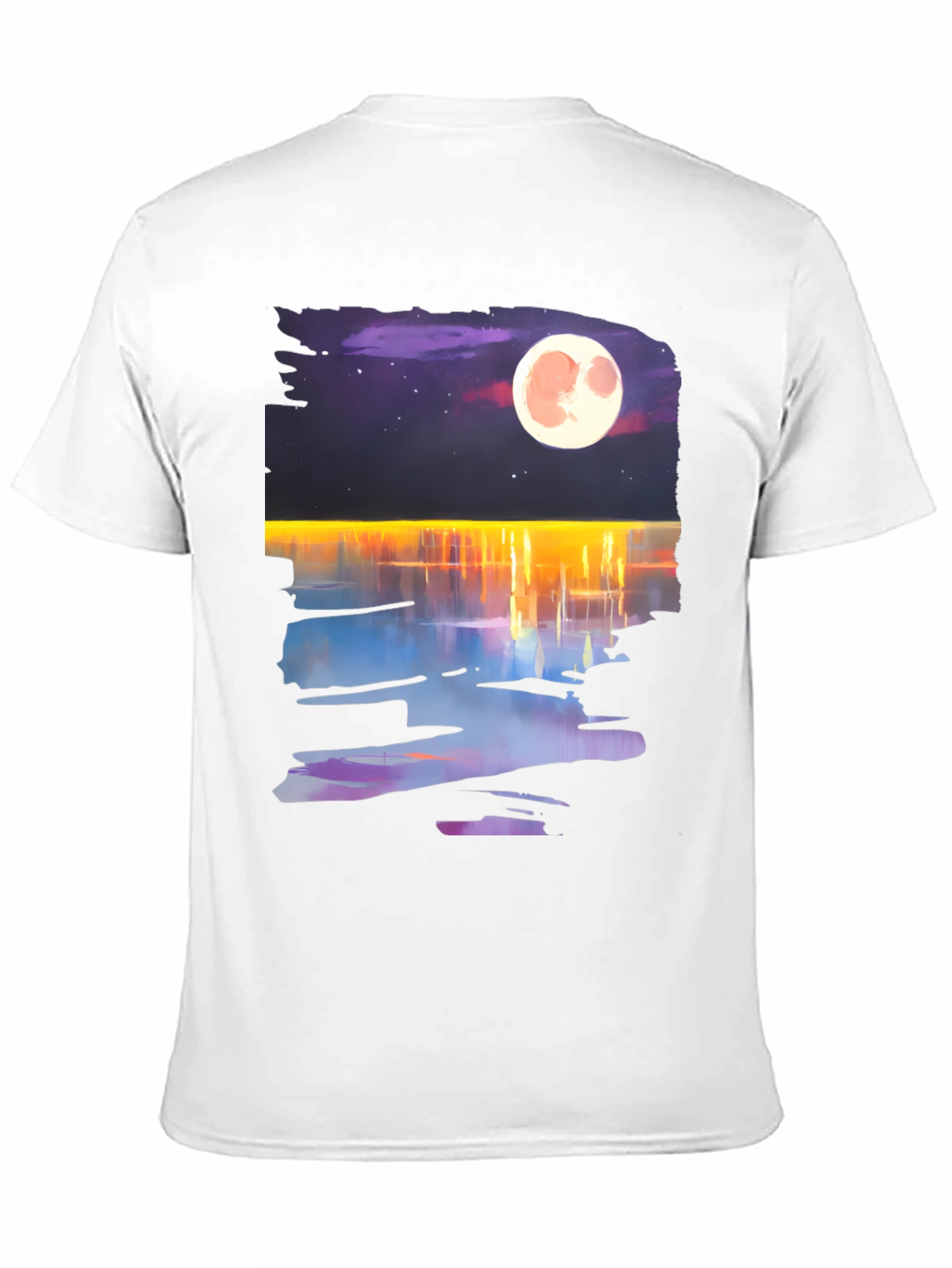 Moonlit Waters Graphic Tee - Mens Black T-Shirt