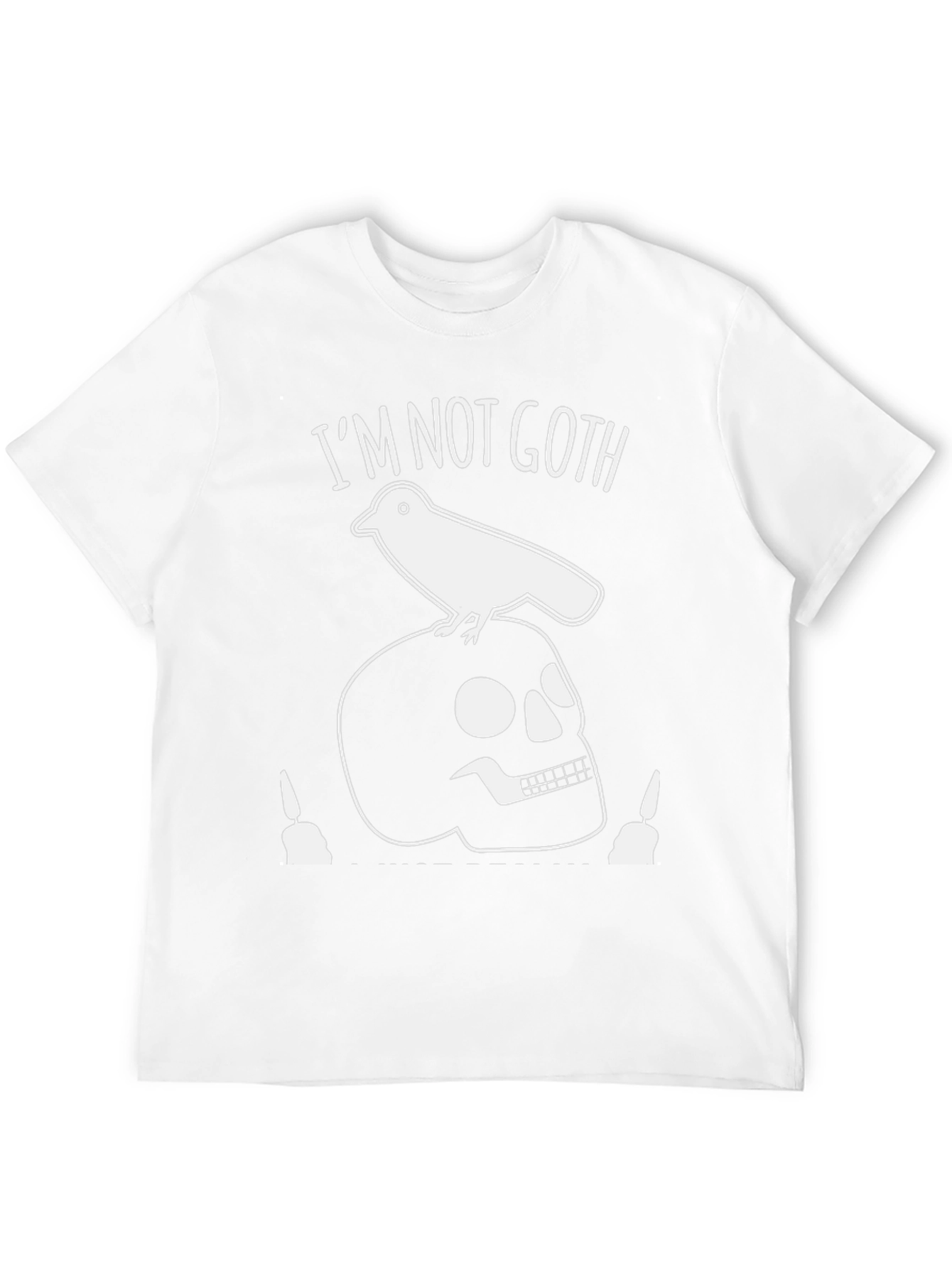 Im Not Goth Skull & Crow Graphic Tee
