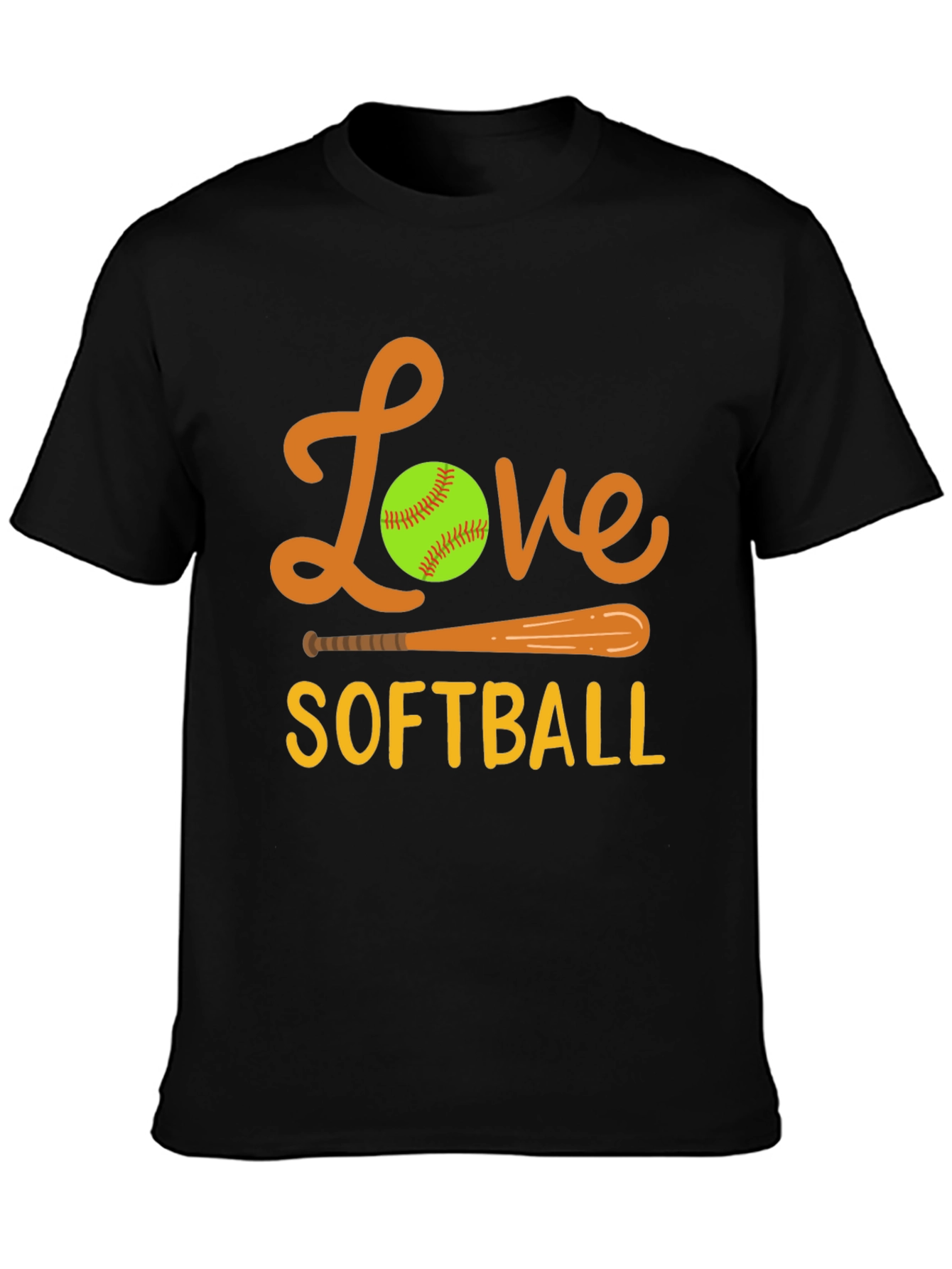 Love Softball Graphic Tee - Sporty & Stylish!