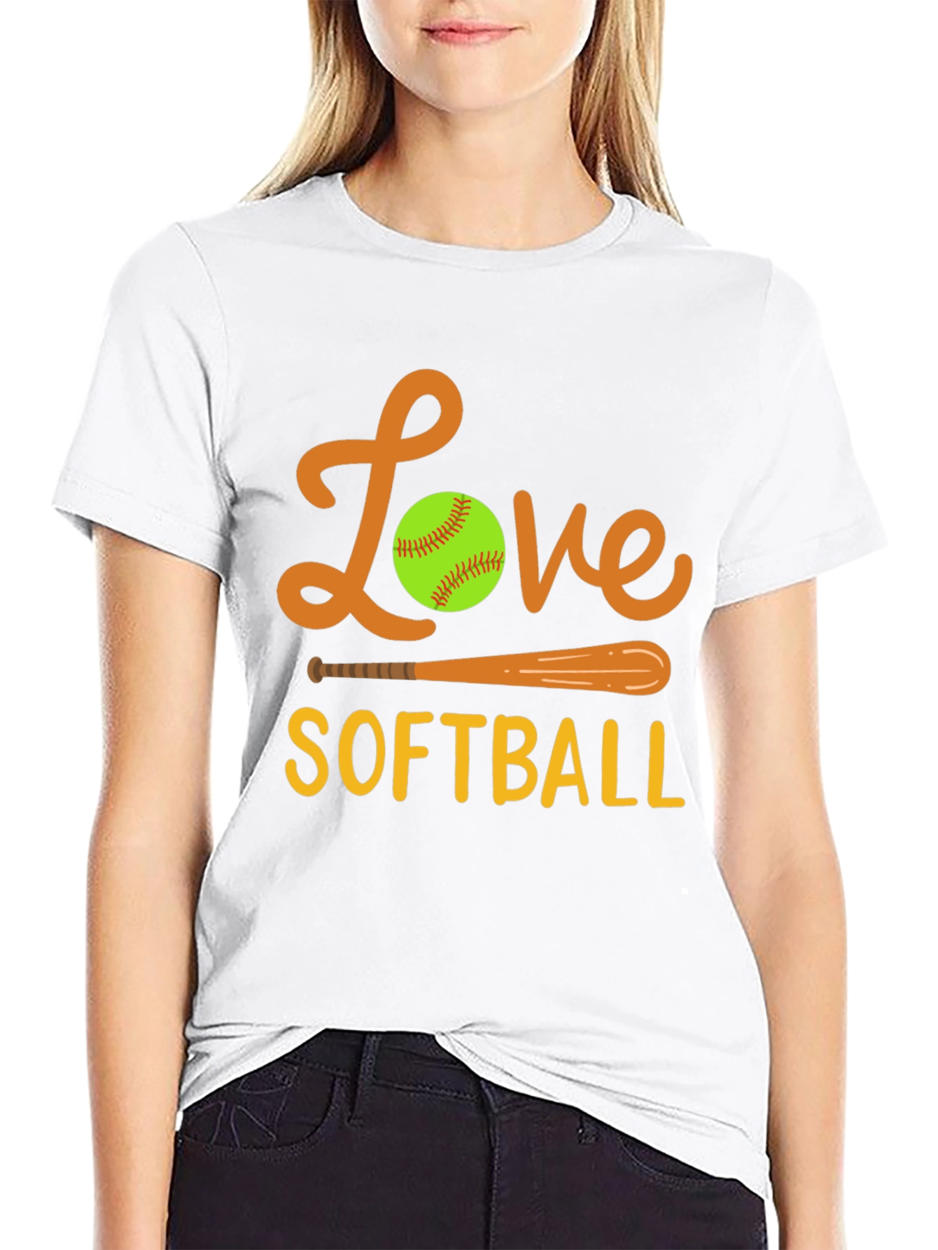 Love Softball Graphic Tee - Sporty & Stylish!