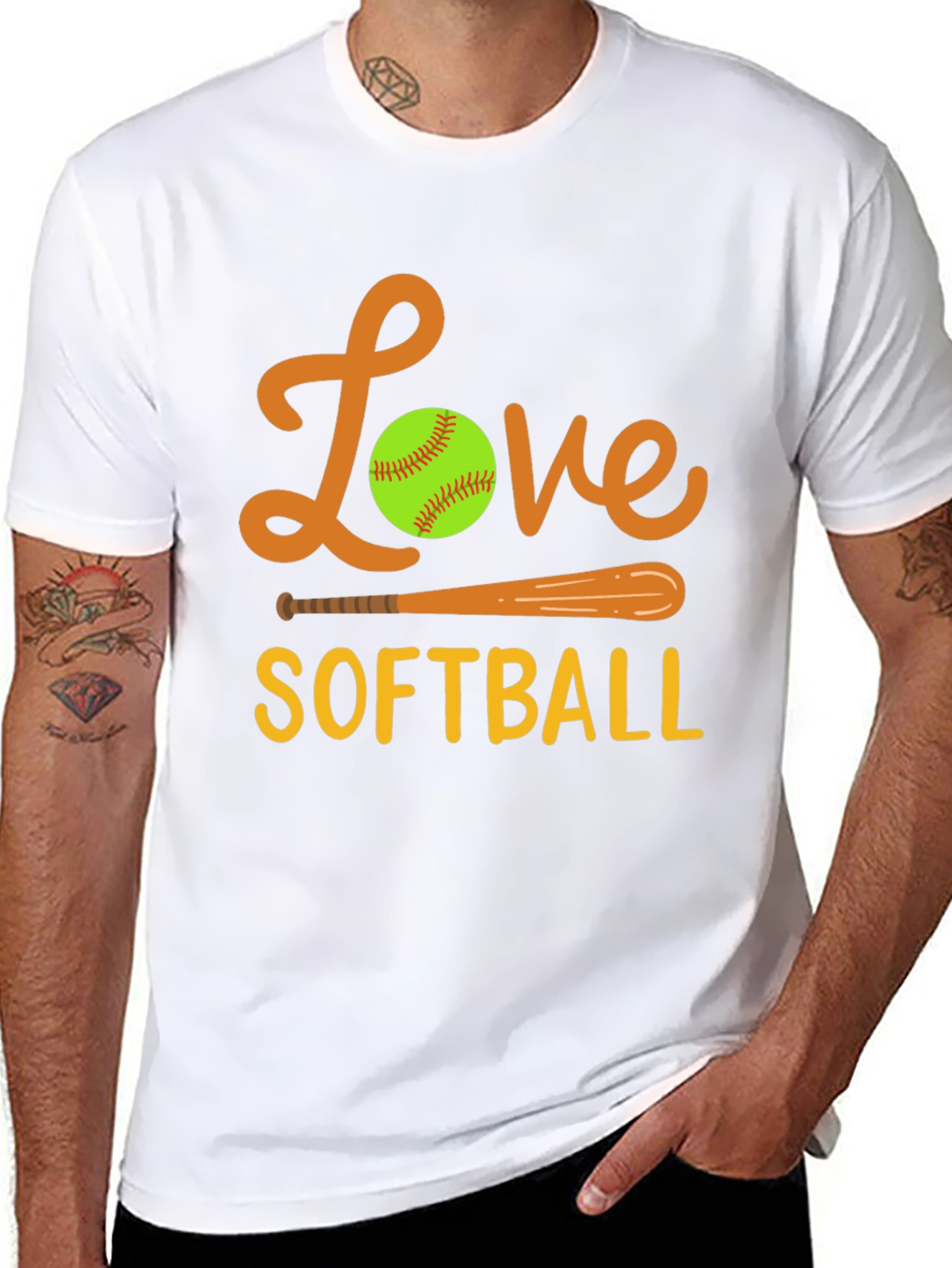 Love Softball Graphic Tee - Sporty & Stylish!