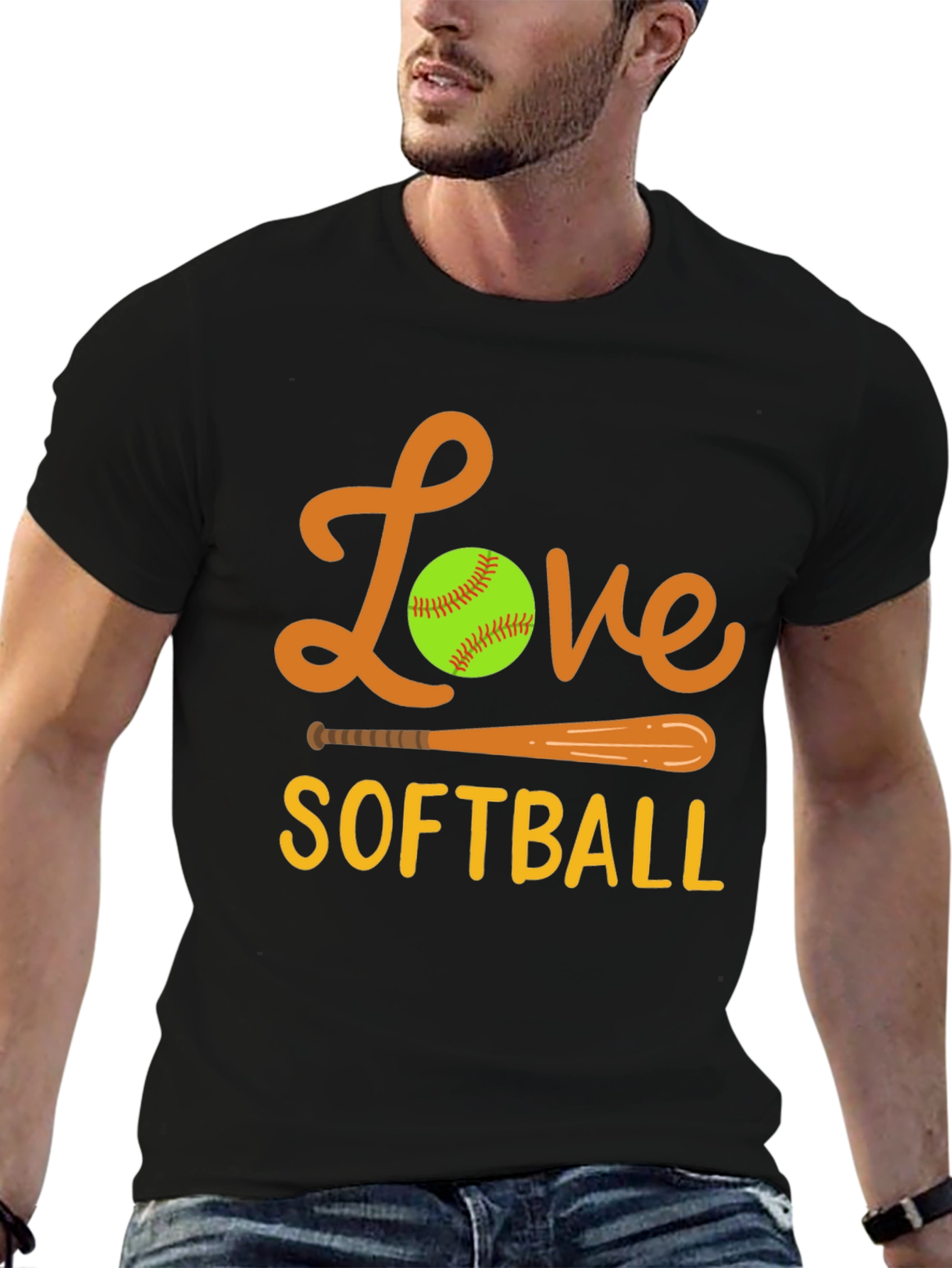 Love Softball Graphic Tee - Sporty & Stylish!