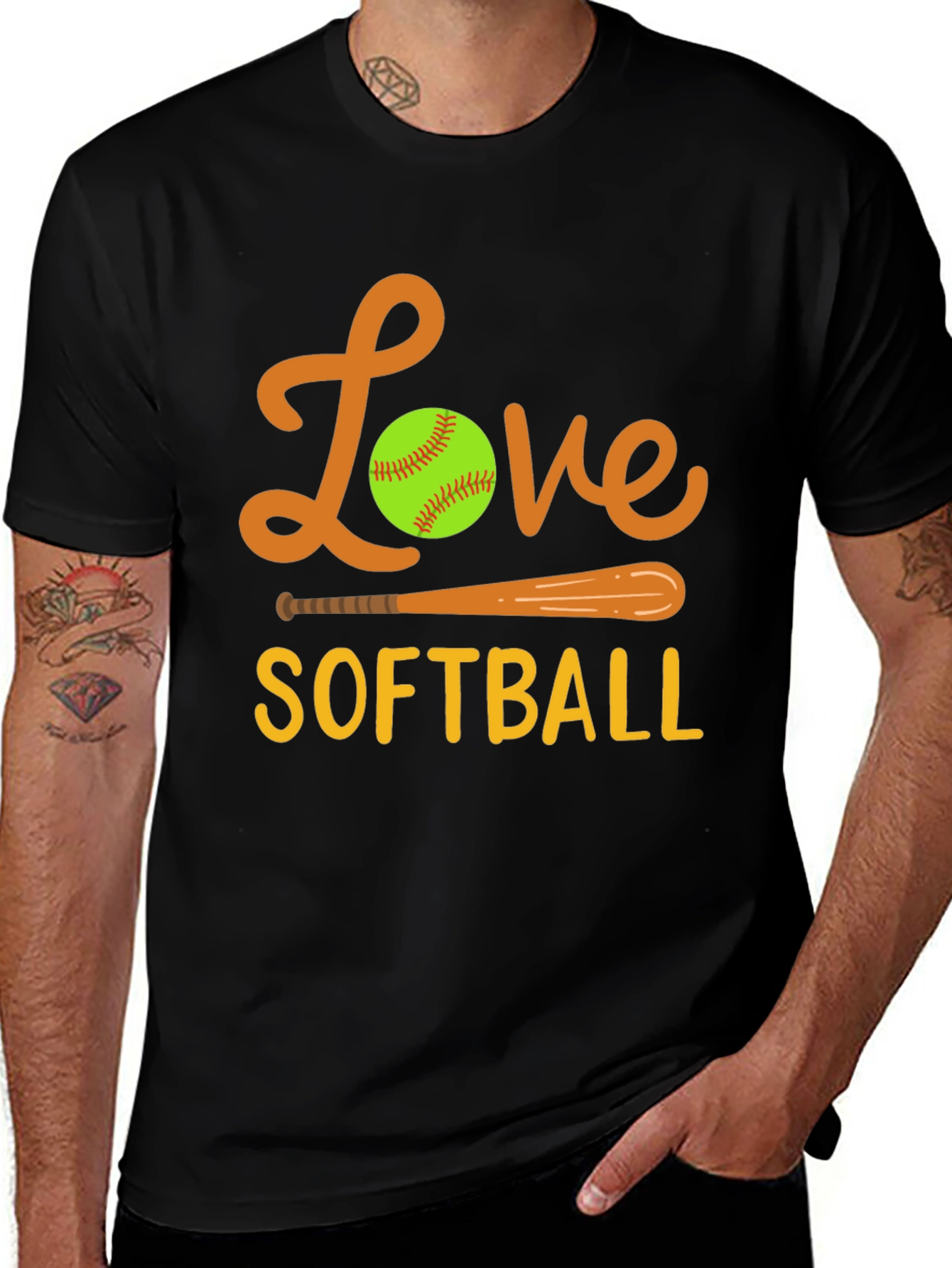Love Softball Graphic Tee - Sporty & Stylish!