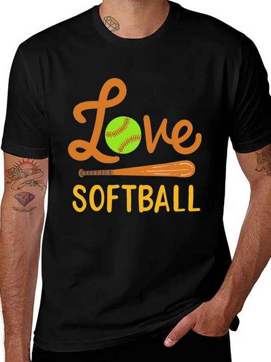 Love Softball Graphic Tee - Sporty & Stylish!