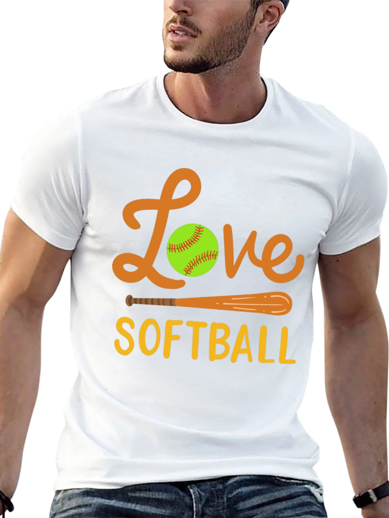 Love Softball Graphic Tee - Sporty & Stylish!