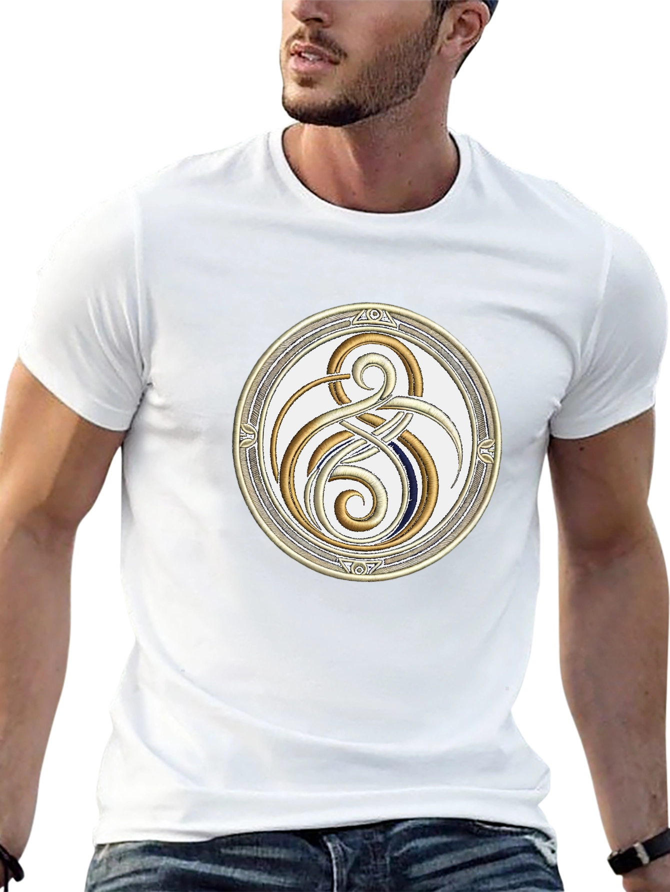 Celtic Knot Embroidered T-Shirt