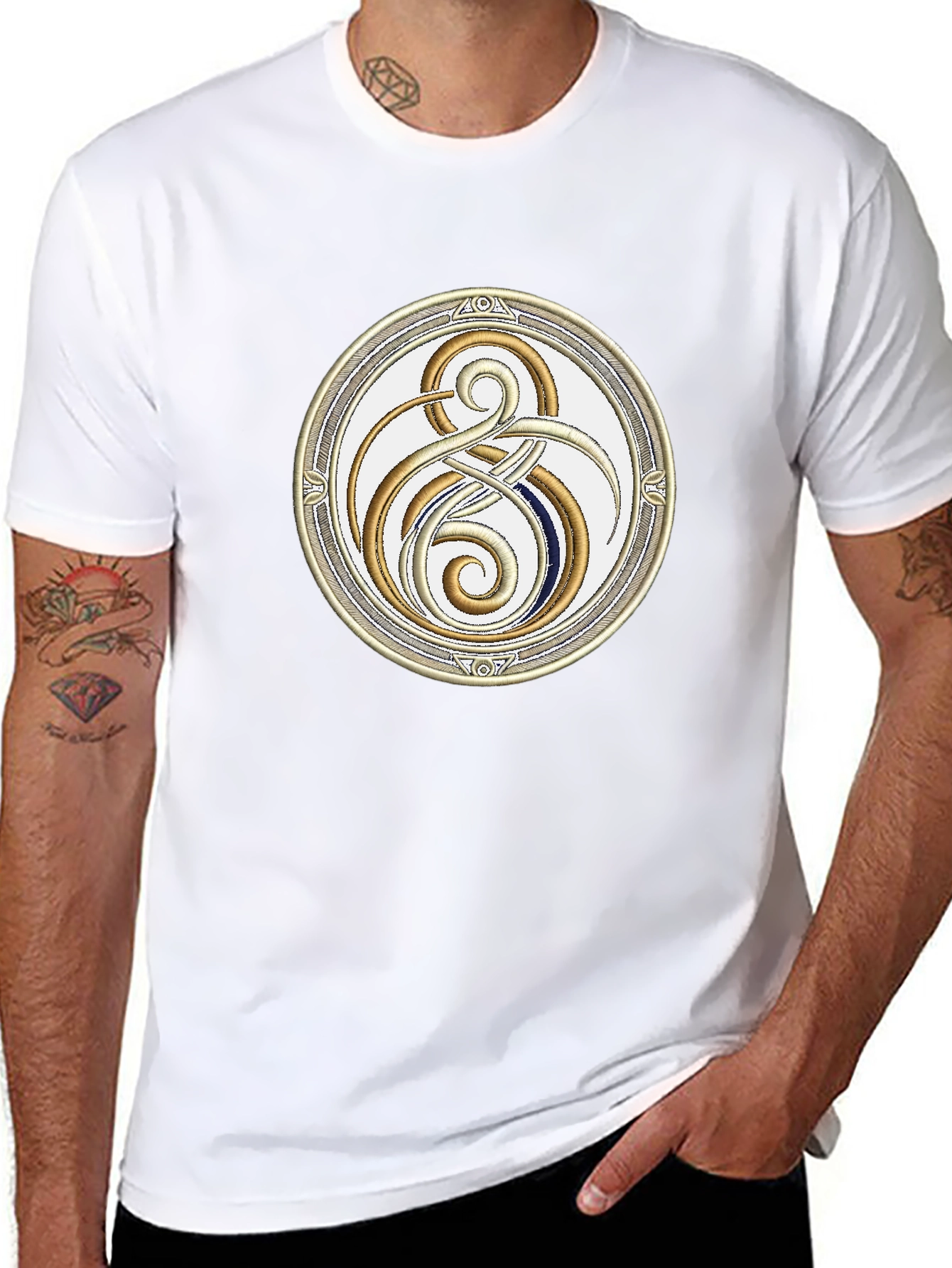 Celtic Knot Embroidered T-Shirt