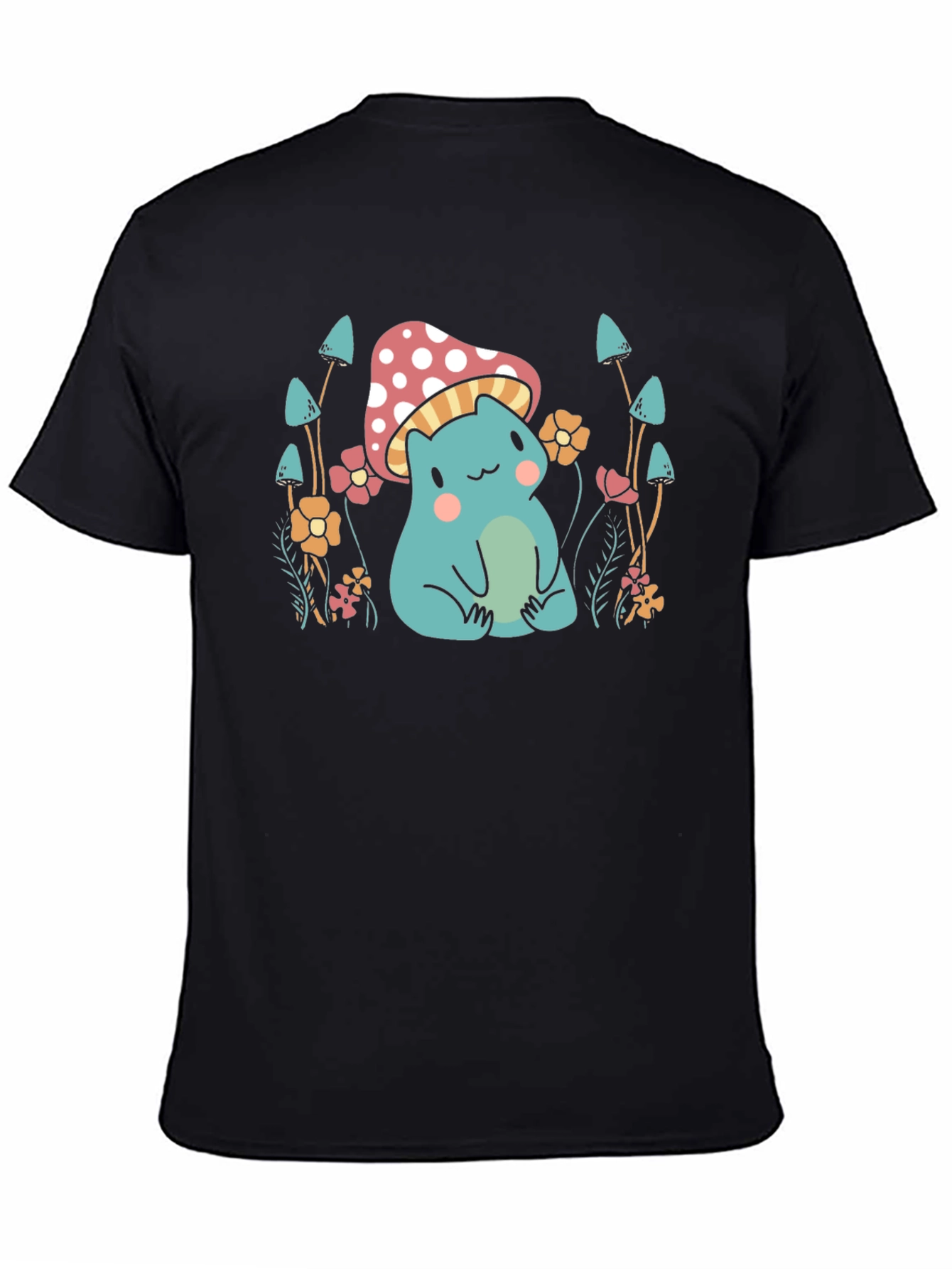 Cute Mushroom Frog Graphic Tee