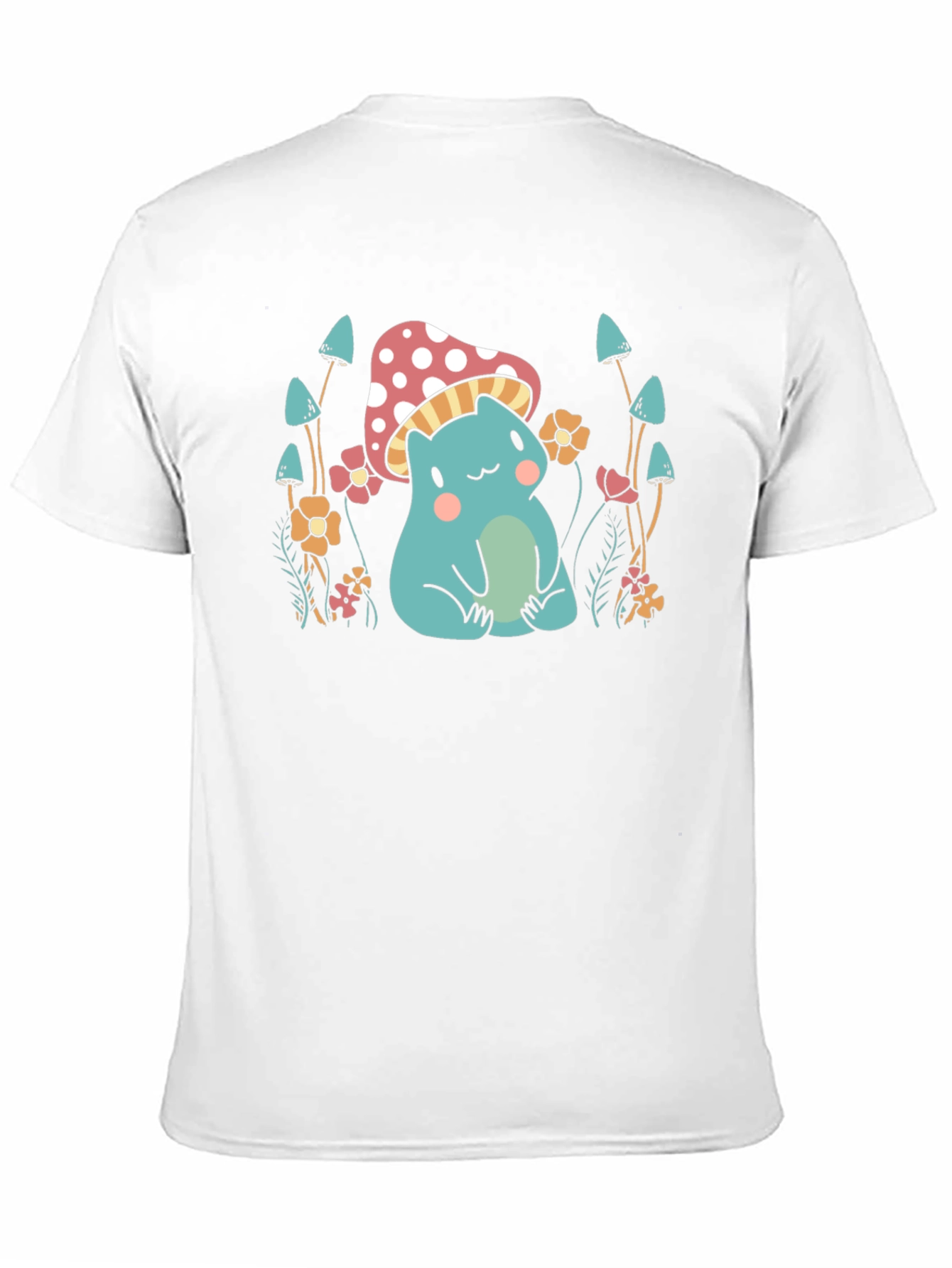 Cute Mushroom Frog Graphic Tee