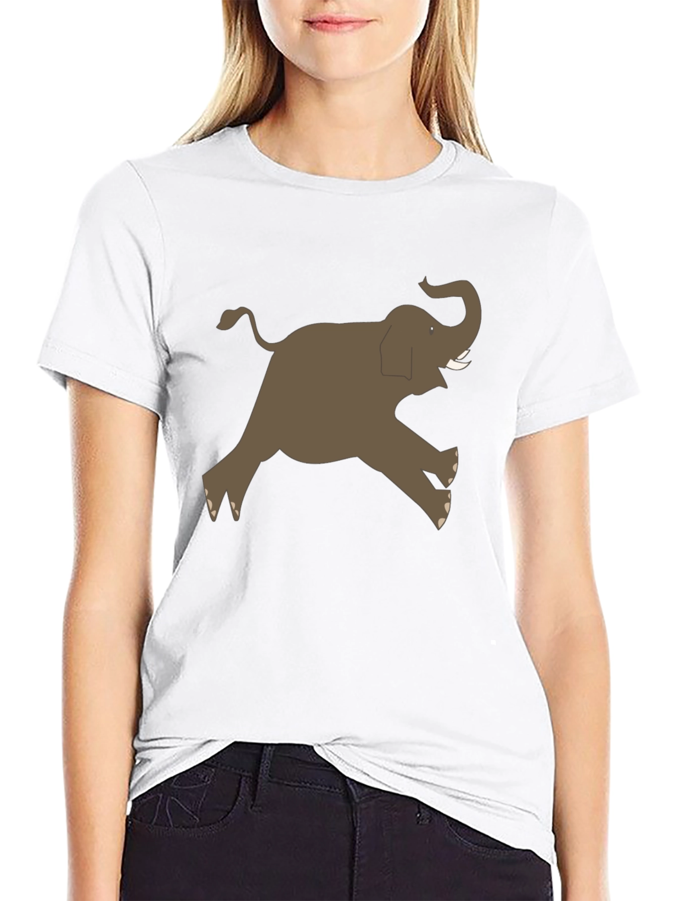 Elephant Graphic Tee - Mens Black T-Shirt