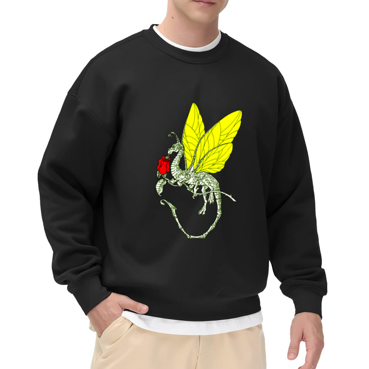 Dragon Graphic - Crewneck Sweatshirt | Dragon Lover, Dragon Gift, Animal Design Gift