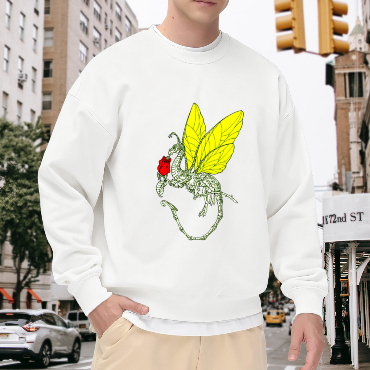 Dragon Graphic - Crewneck Sweatshirt | Dragon Lover, Dragon Gift, Animal Design Gift