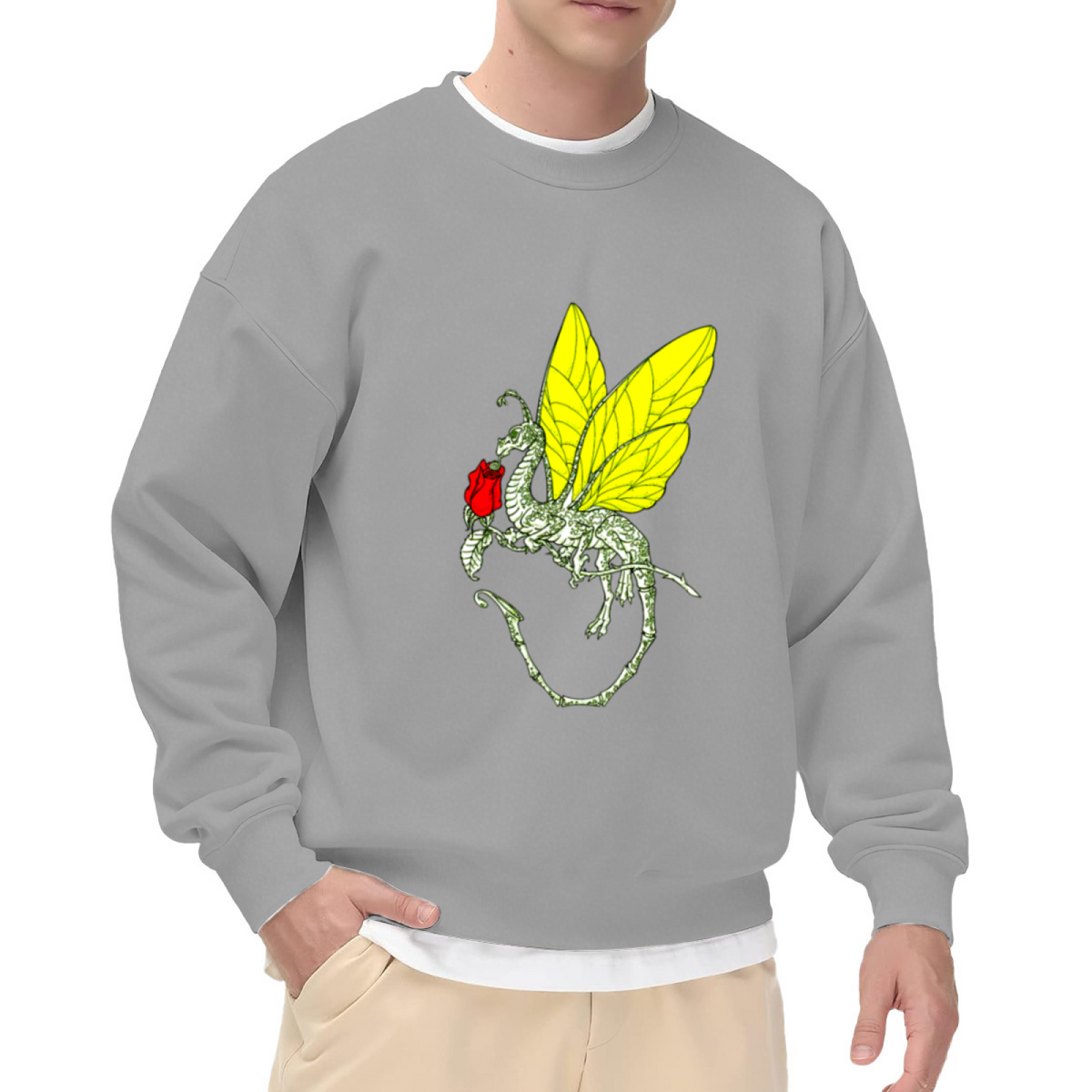 Dragon Graphic - Crewneck Sweatshirt | Dragon Lover, Dragon Gift, Animal Design Gift