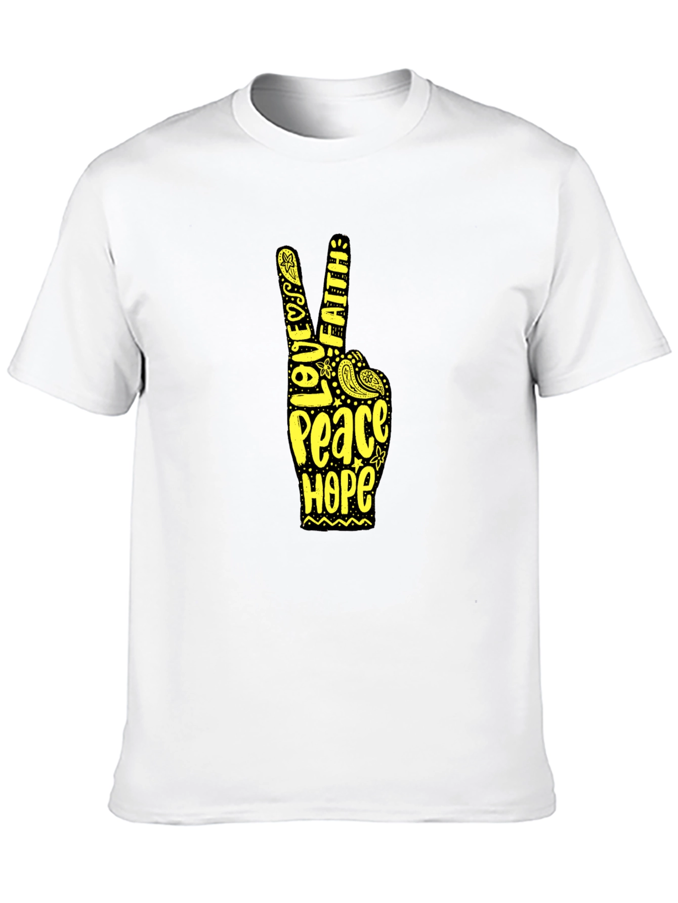 Peace Love Faith Hope Tee - Positive Vibes T-Shirt