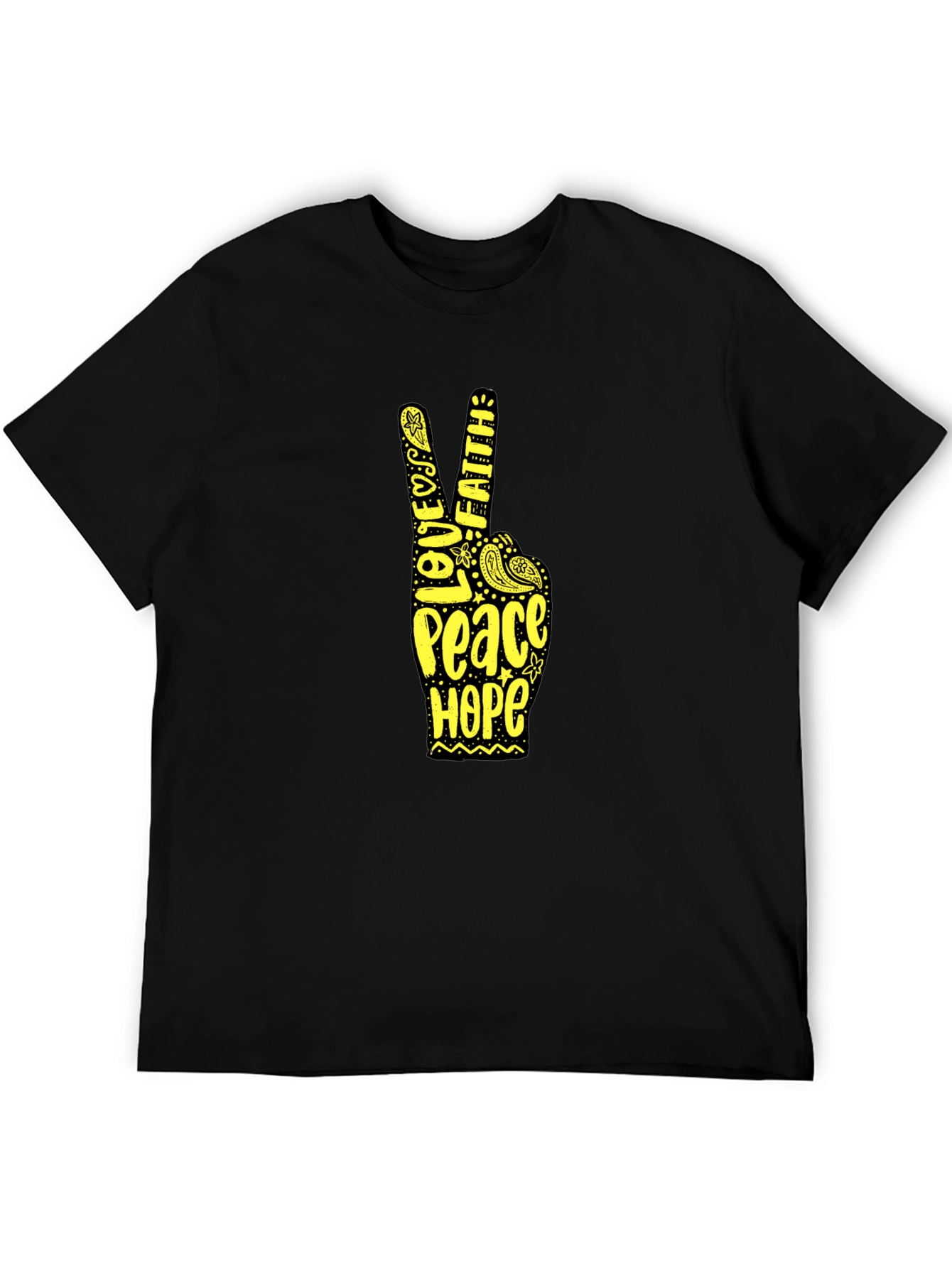 Peace Love Faith Hope Tee - Positive Vibes T-Shirt