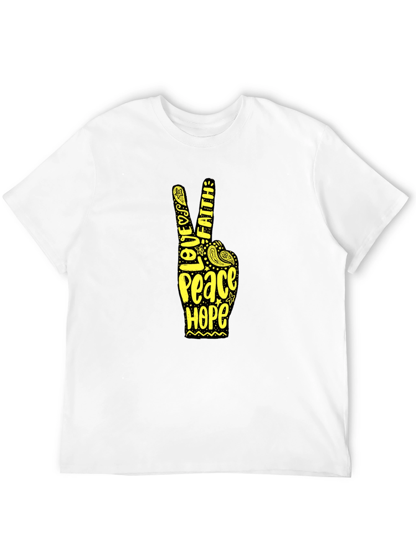 Peace Love Faith Hope Tee - Positive Vibes T-Shirt