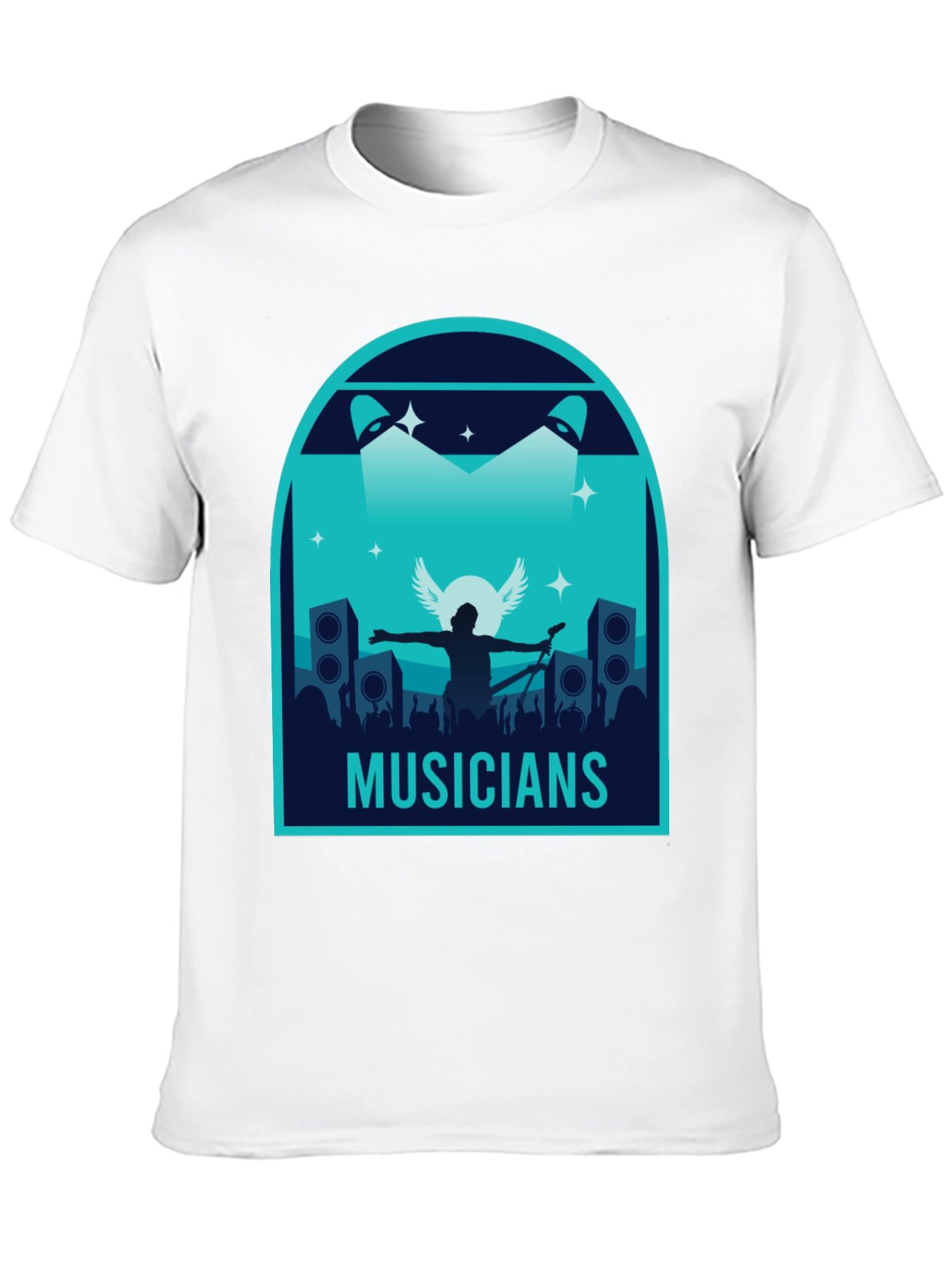 Musicians Graphic Print Black T-Shirt