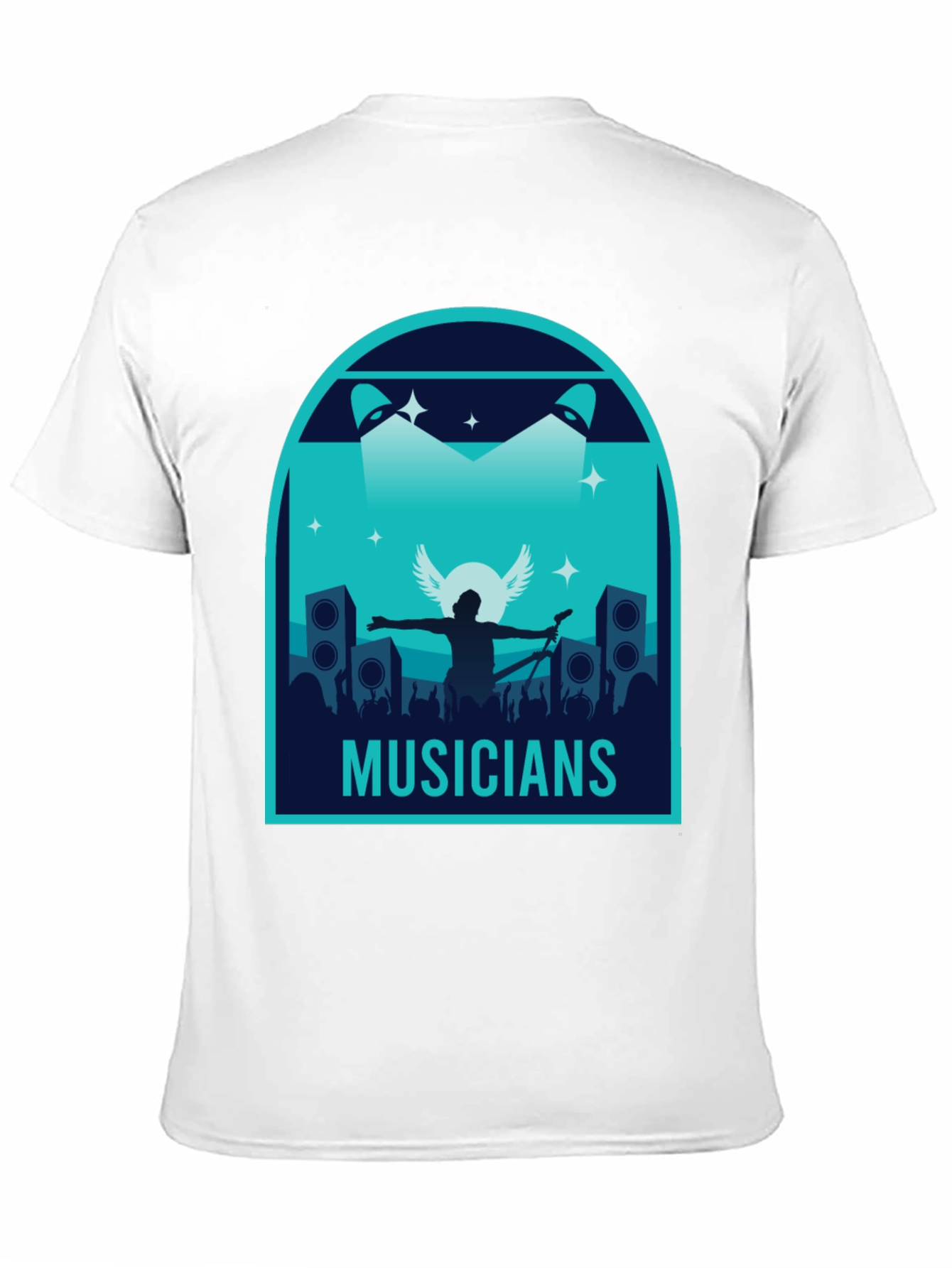 Musicians Graphic Print Black T-Shirt