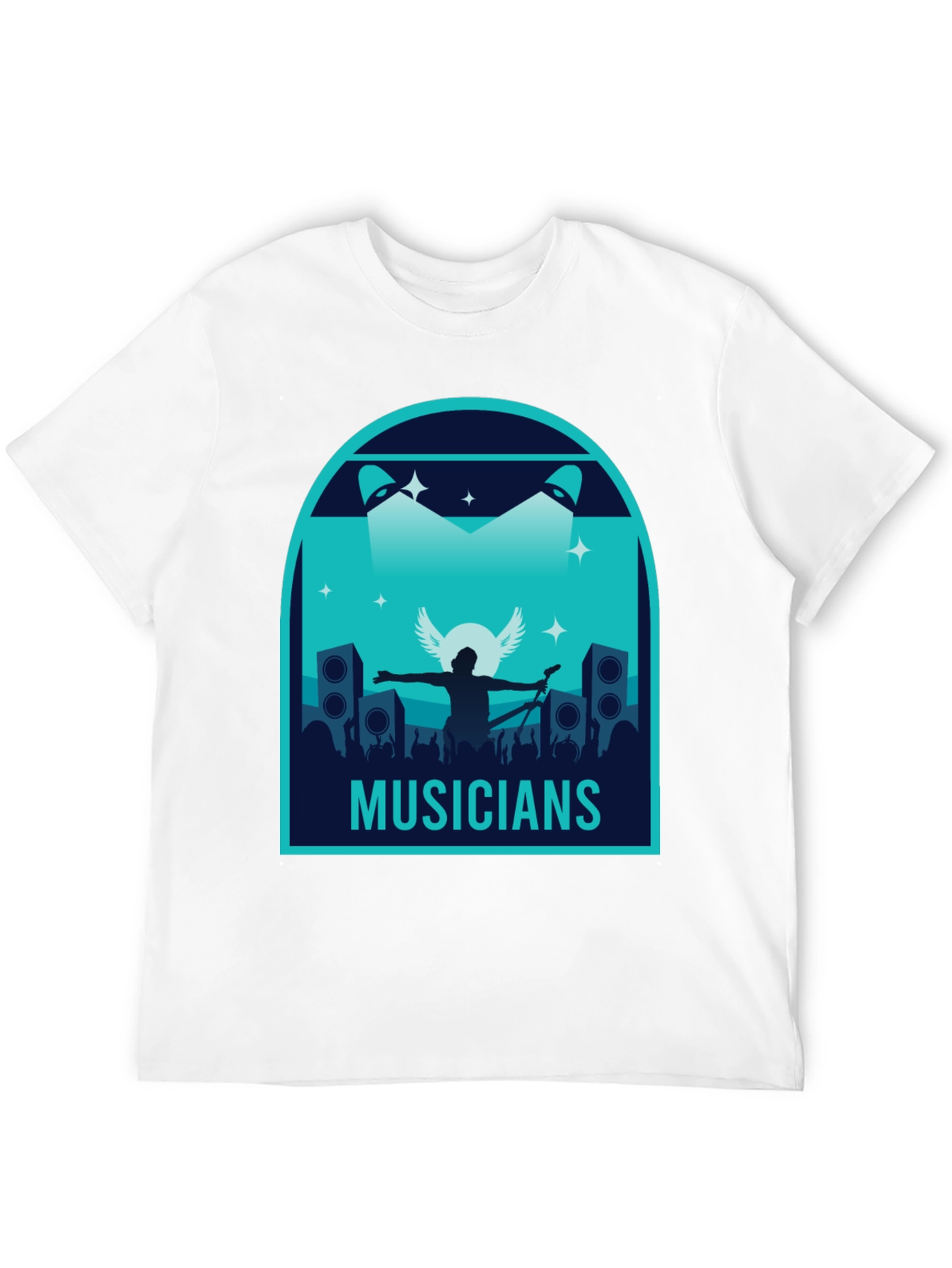 Musicians Graphic Print Black T-Shirt