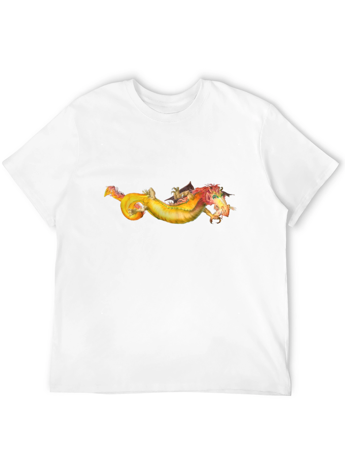 Dragon Graphic Tee - Fantasy Creature Design T-Shirt