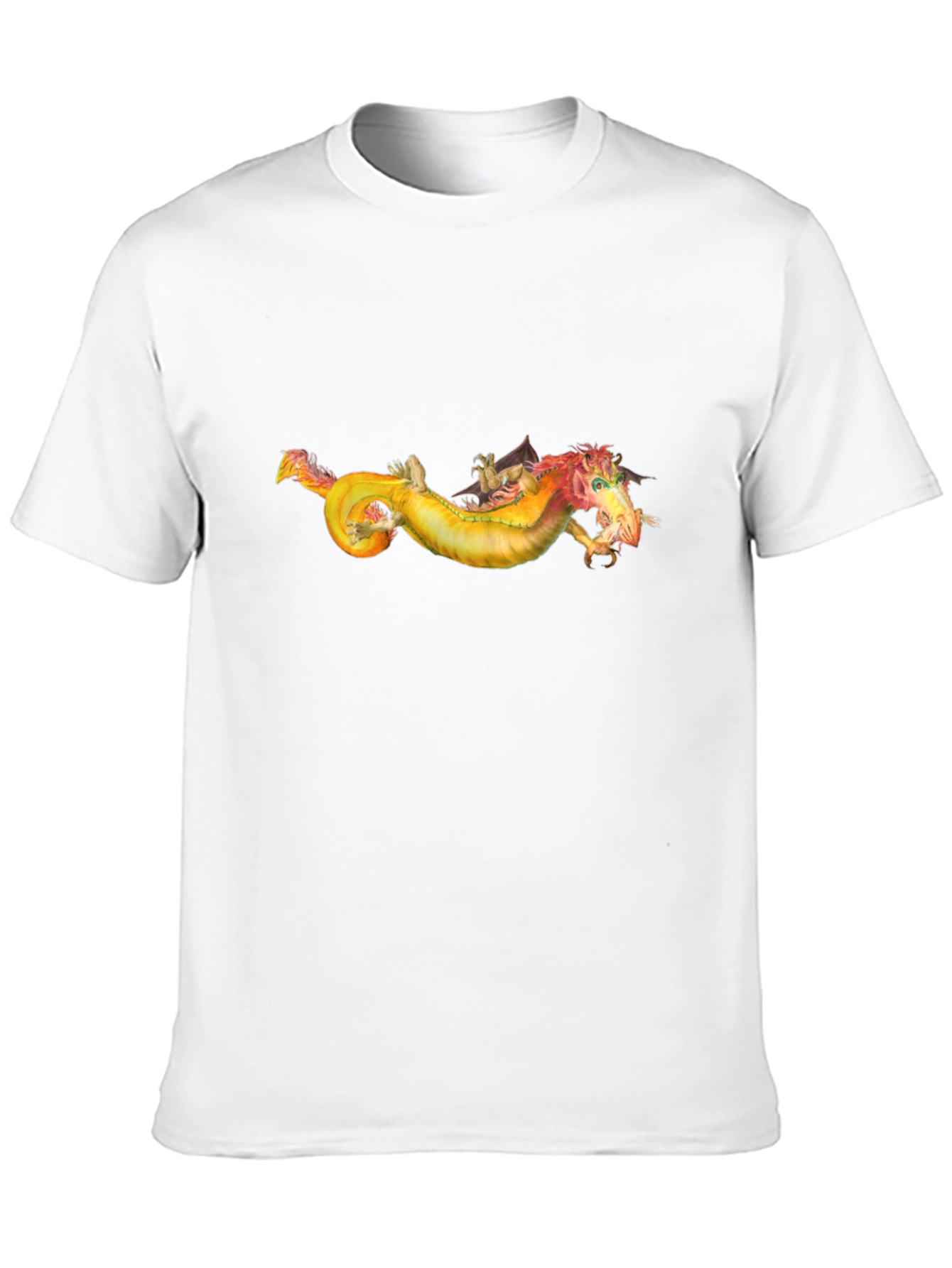 Dragon Graphic Tee - Fantasy Creature Design T-Shirt