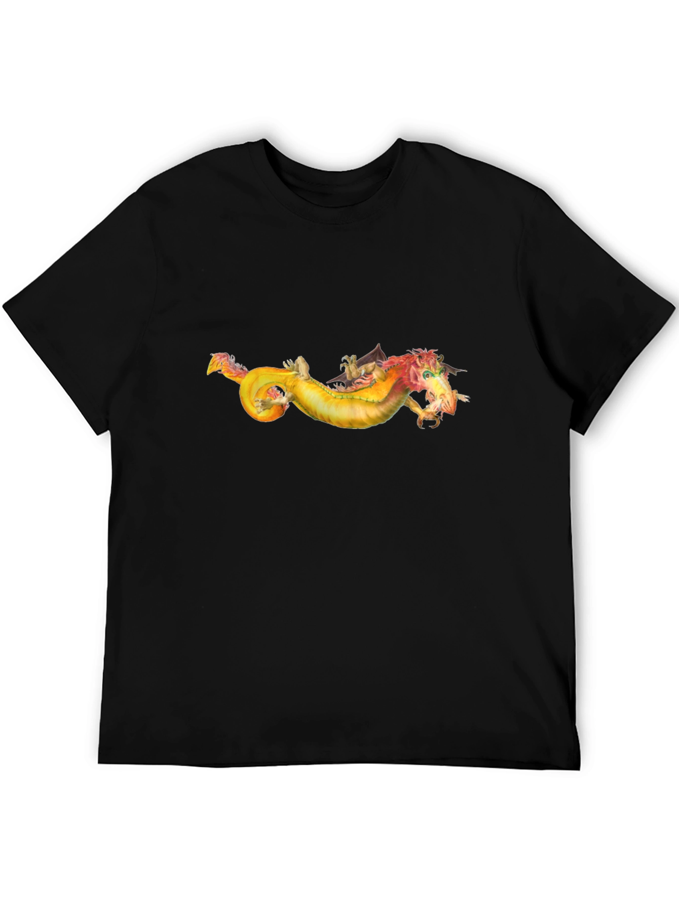 Dragon Graphic Tee - Fantasy Creature Design T-Shirt