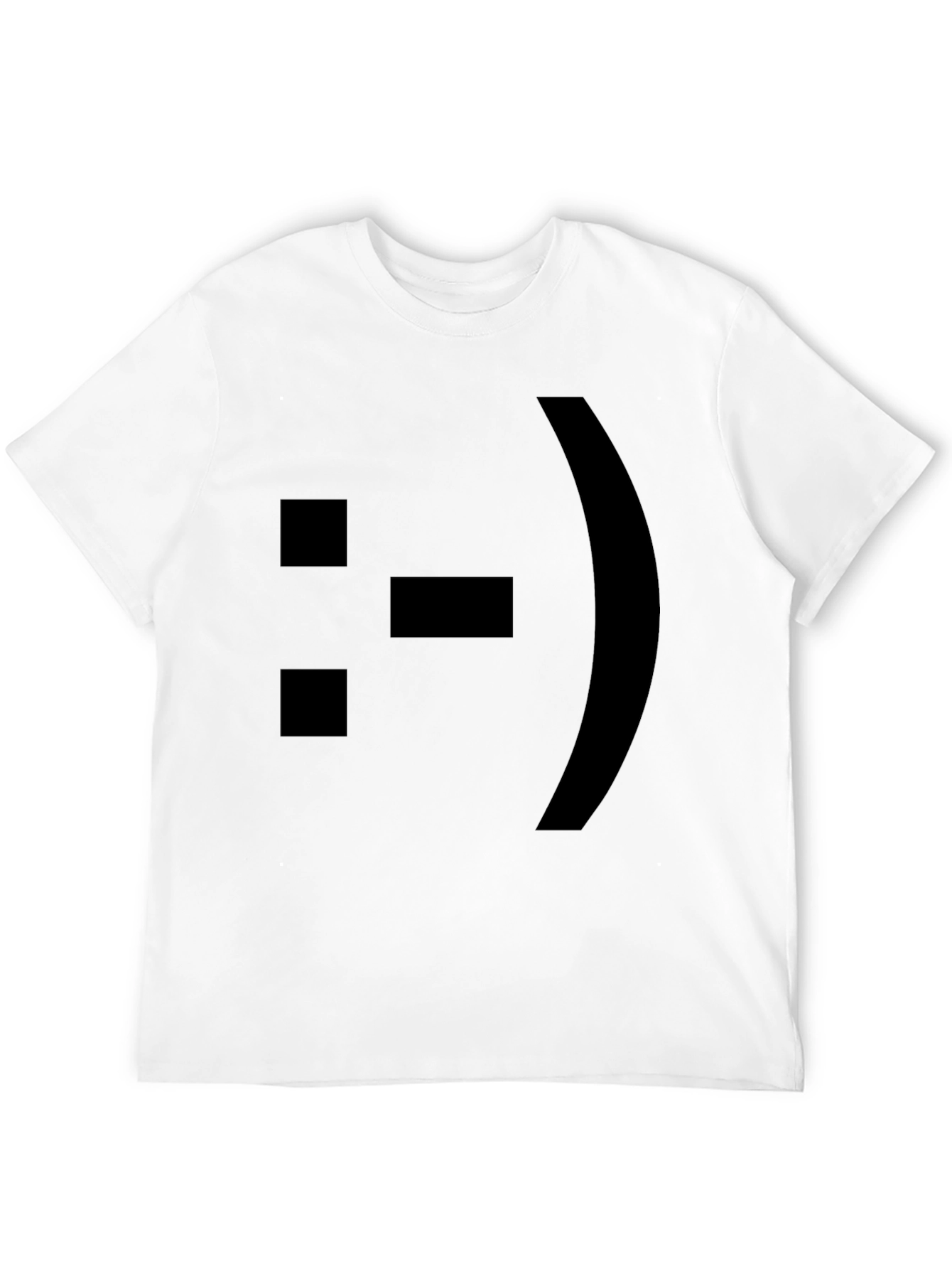 Black ASCII Emoticon T-Shirt