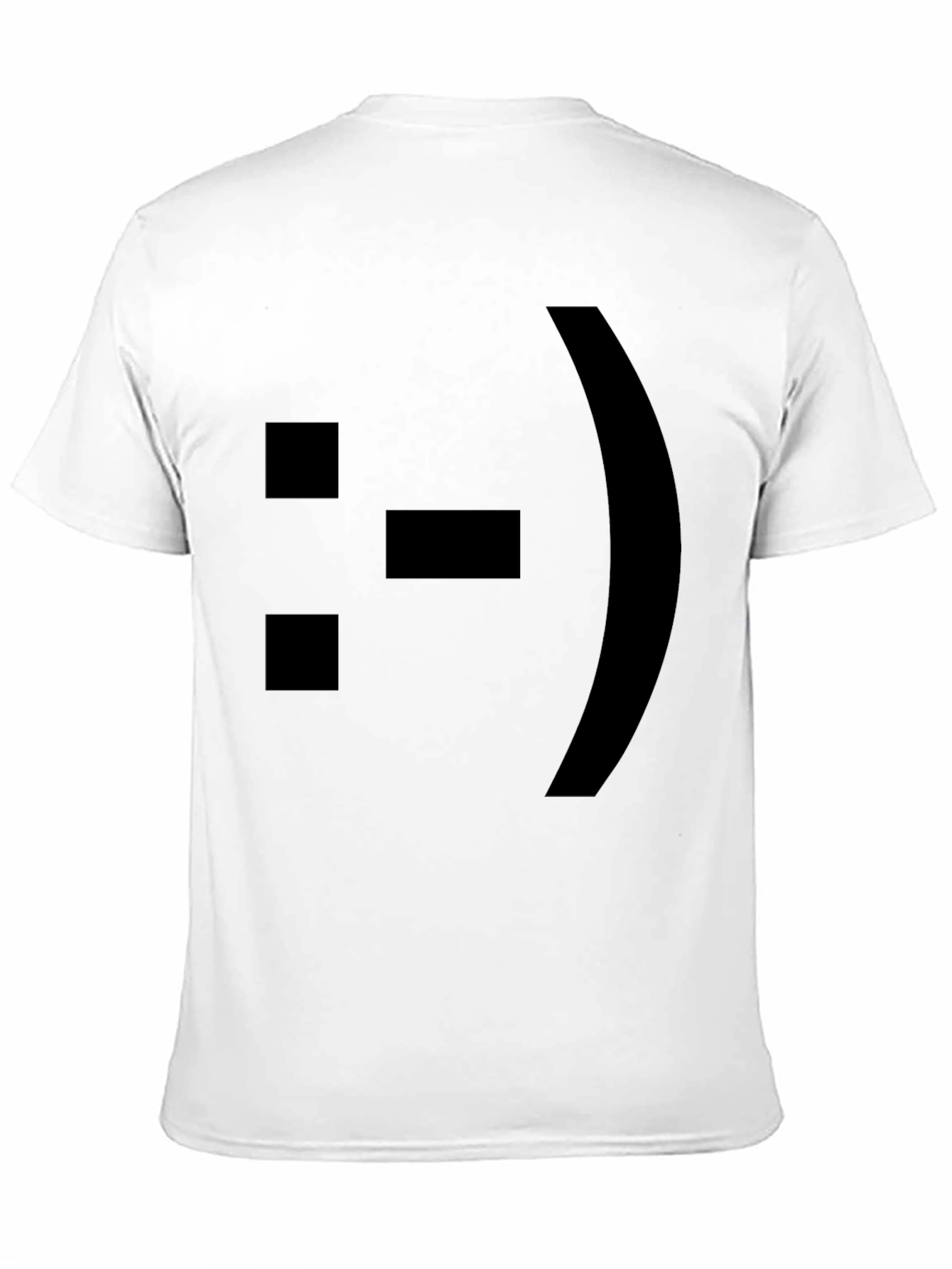 Black ASCII Emoticon T-Shirt
