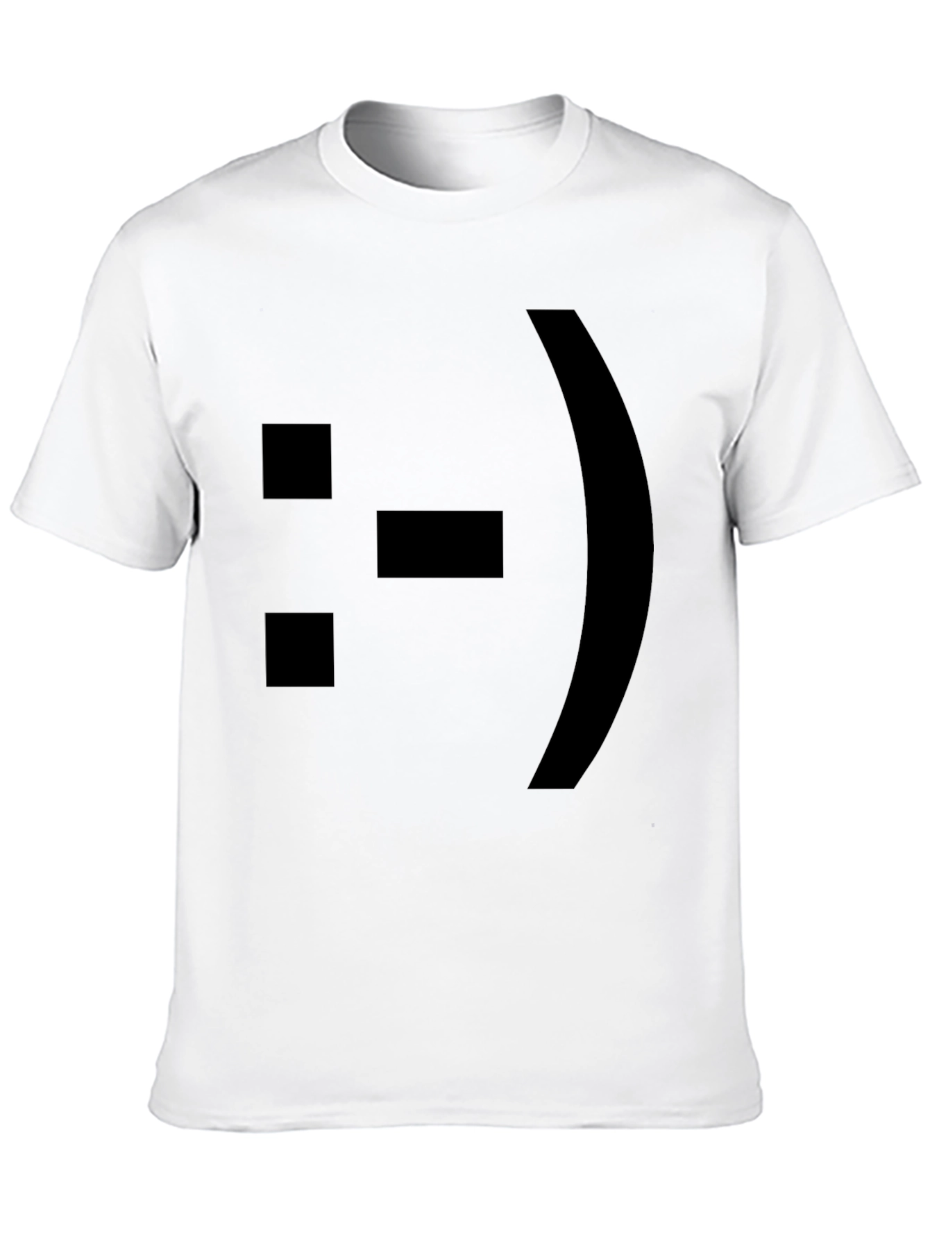Black ASCII Emoticon T-Shirt