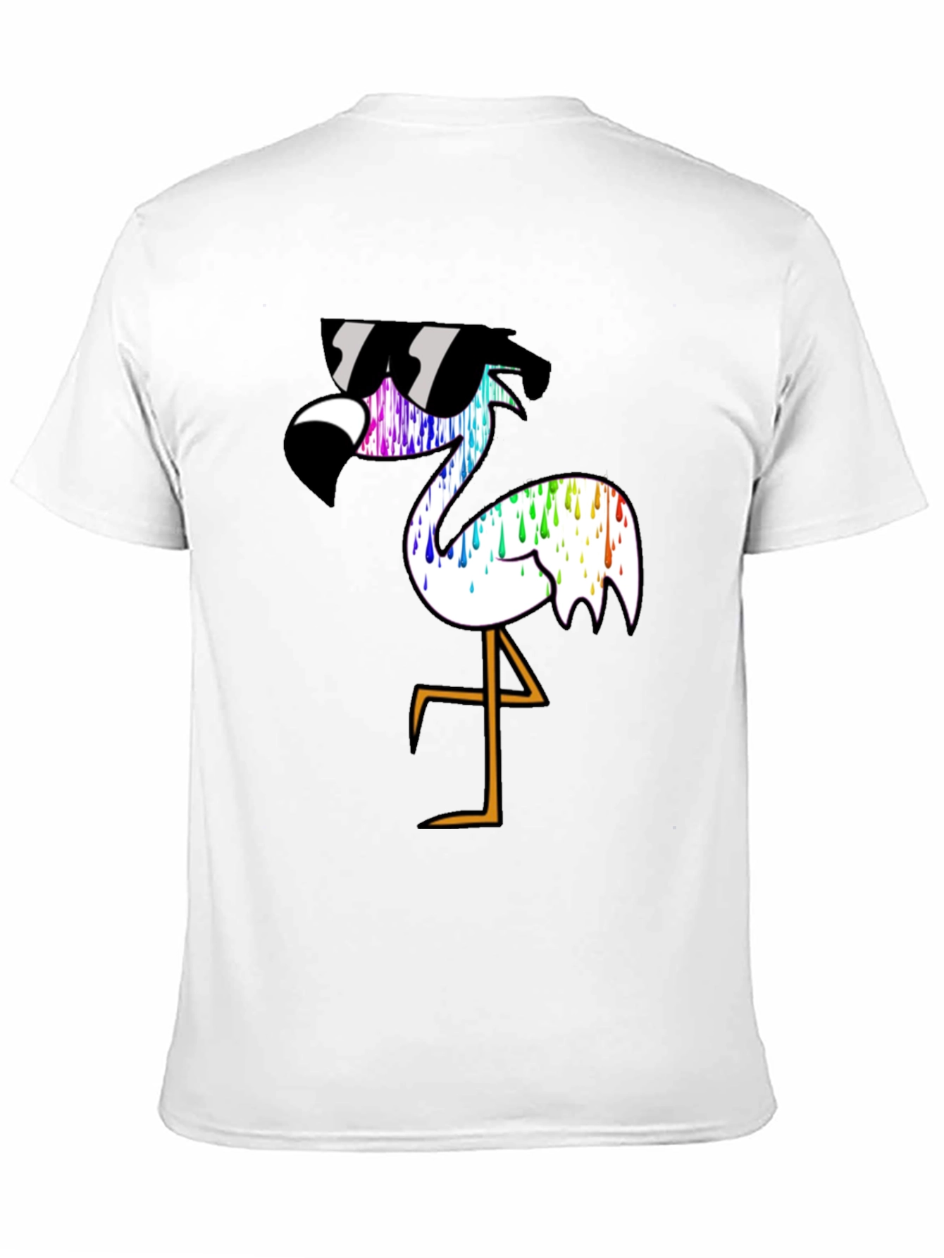 Cool Flamingo Graphic T-Shirt - Black