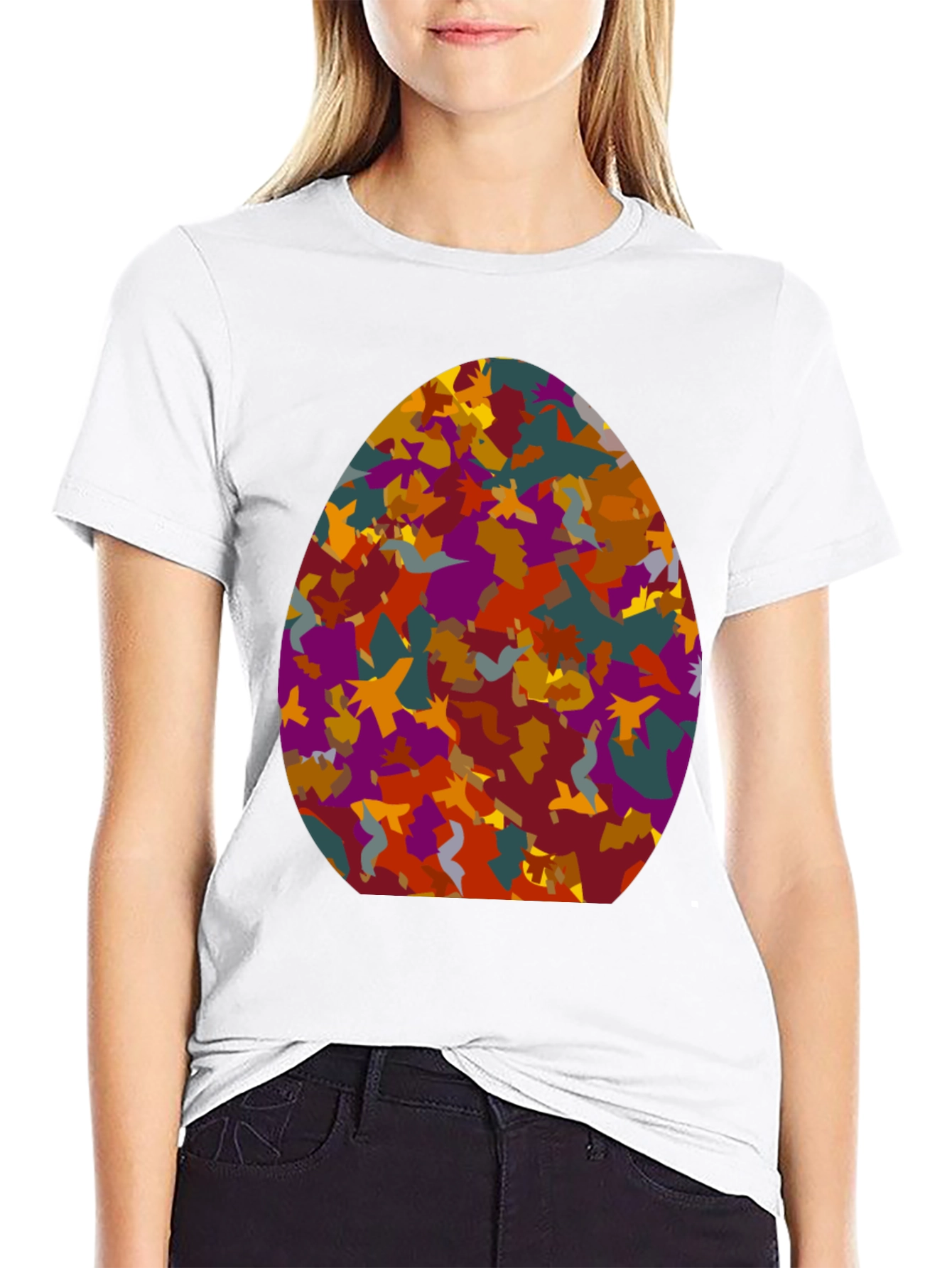 Abstract Easter Egg Tee - Novelty Design