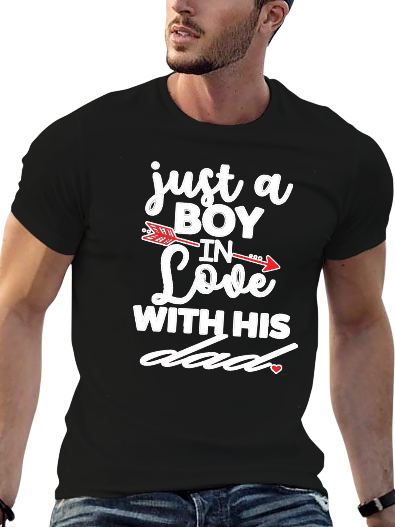 Boy In Love With His Dad Graphic T-Shirt