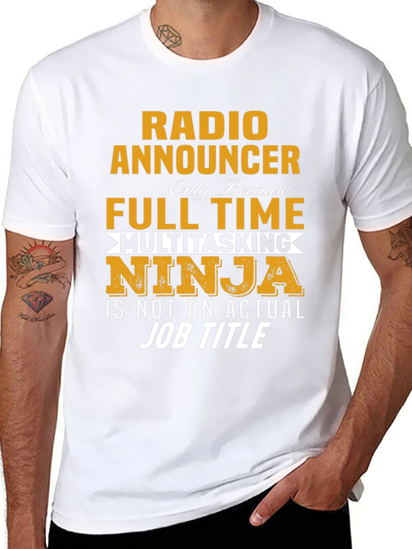 Radio Announcer T-Shirt - Full Time Ninja