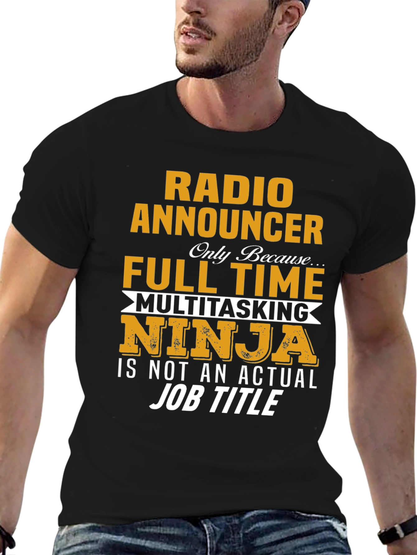 Radio Announcer T-Shirt - Full Time Ninja