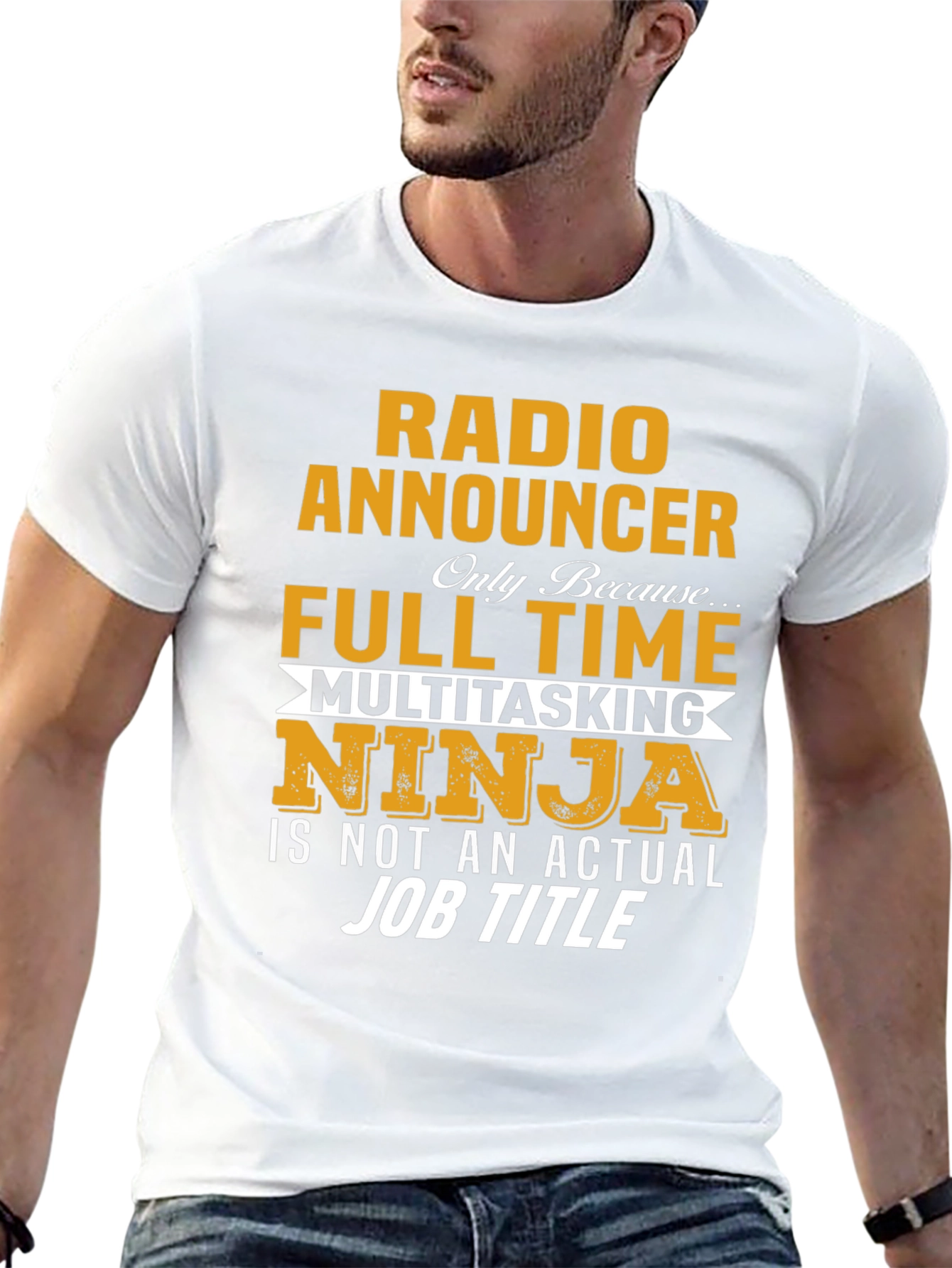 Radio Announcer T-Shirt - Full Time Ninja