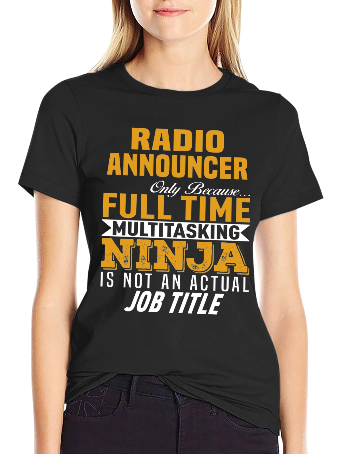 Radio Announcer T-Shirt - Full Time Ninja