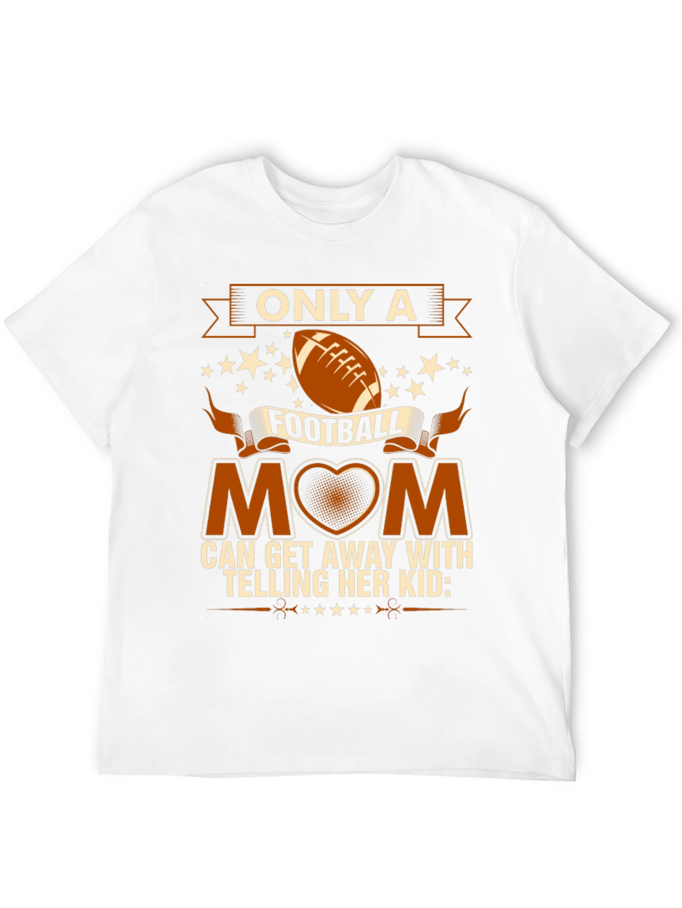 Football Mom Graphic Tee - Black