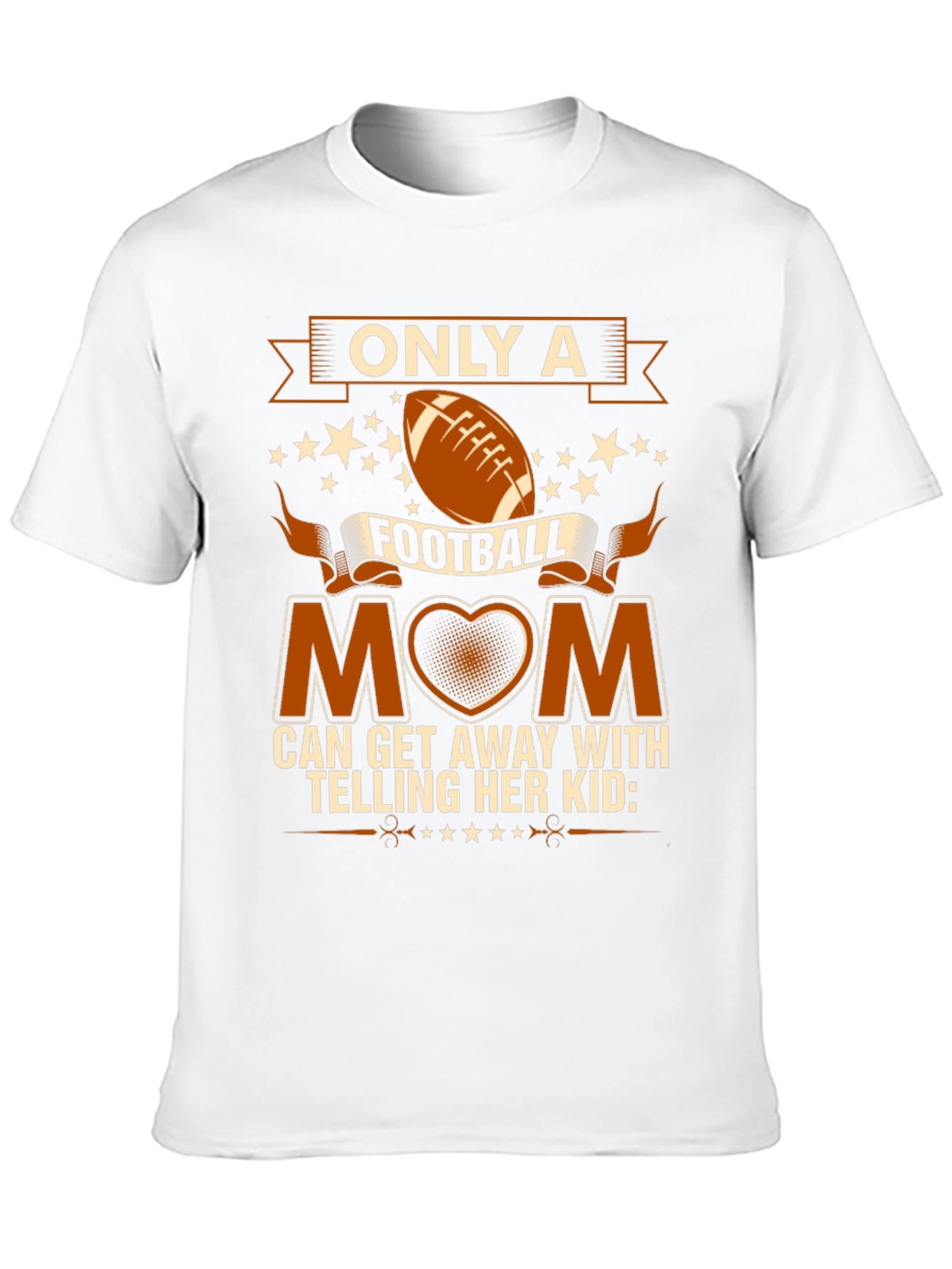 Football Mom Graphic Tee - Black