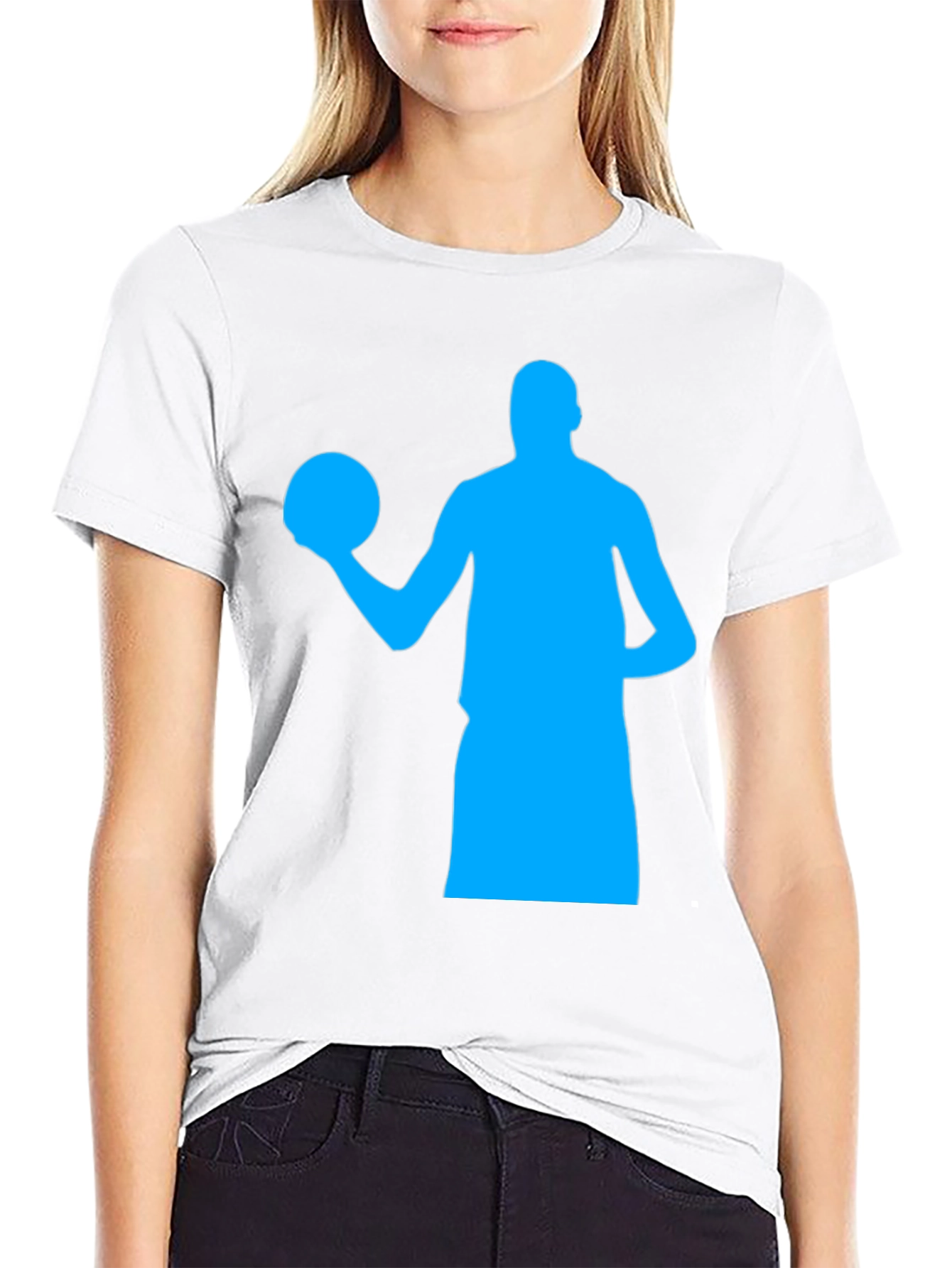 Basketball Player Graphic Tee - Black