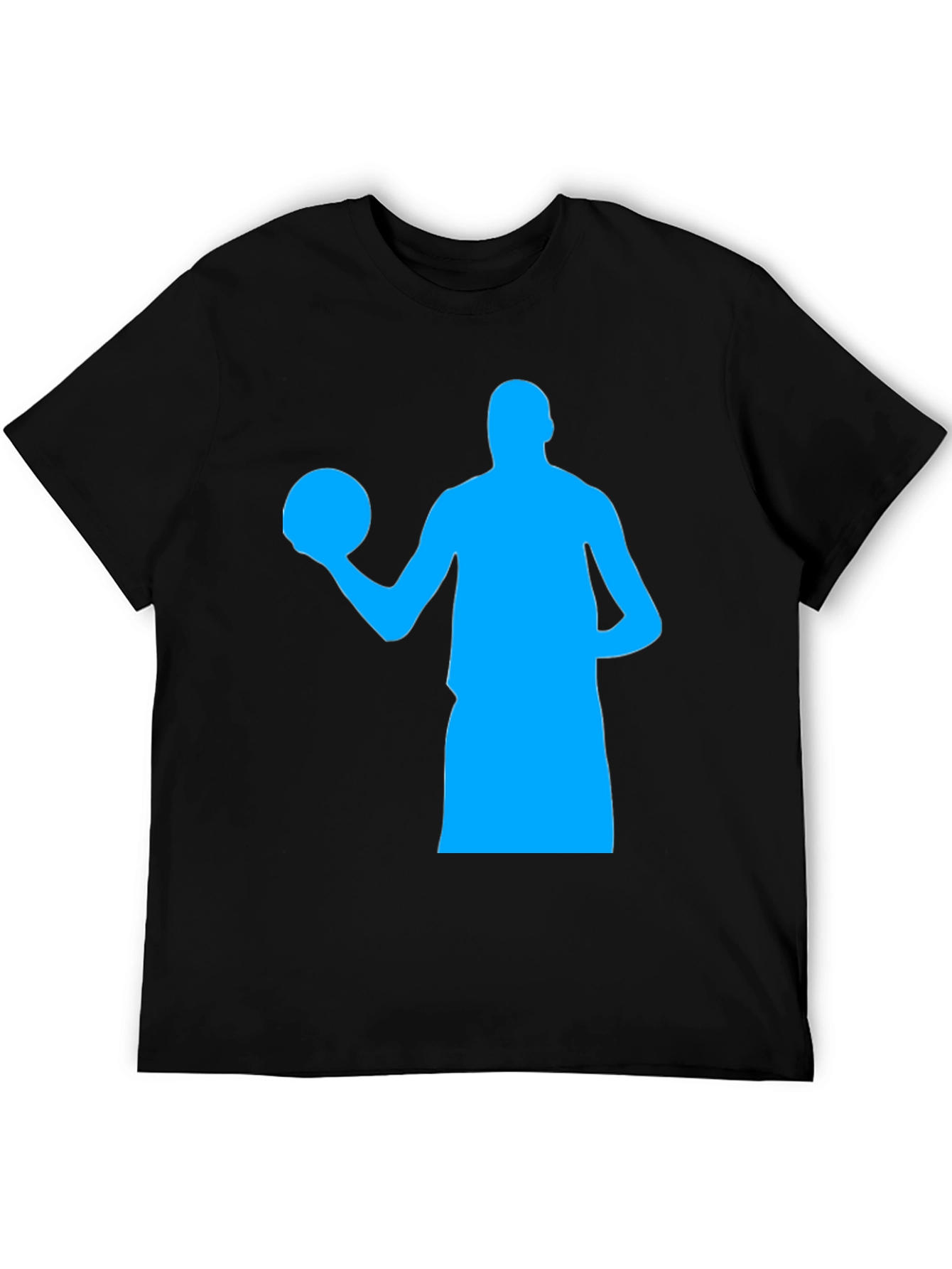 Basketball Player Graphic Tee - Black