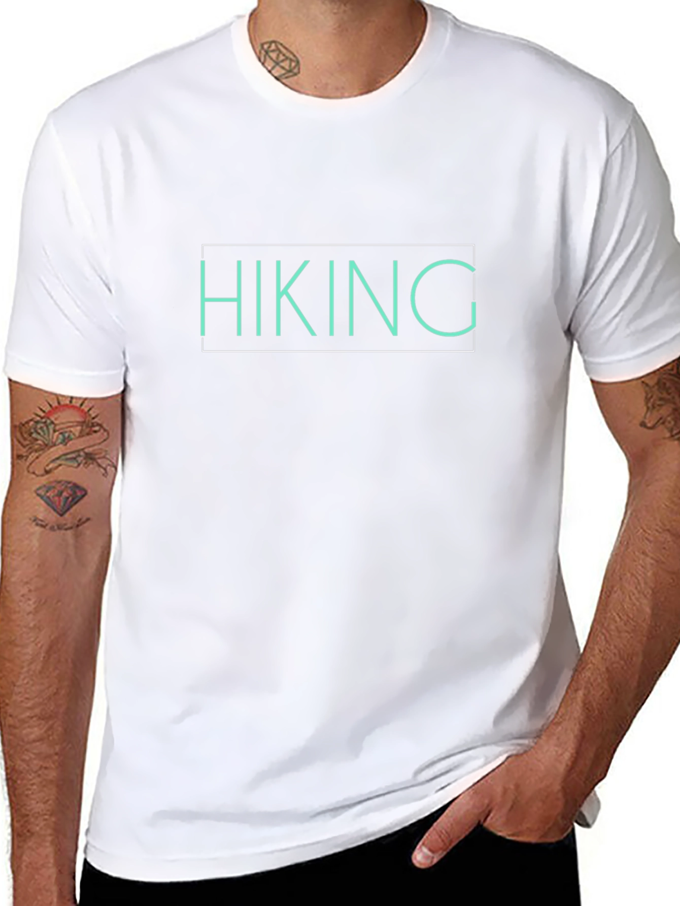 Hiking Graphic Black Tee