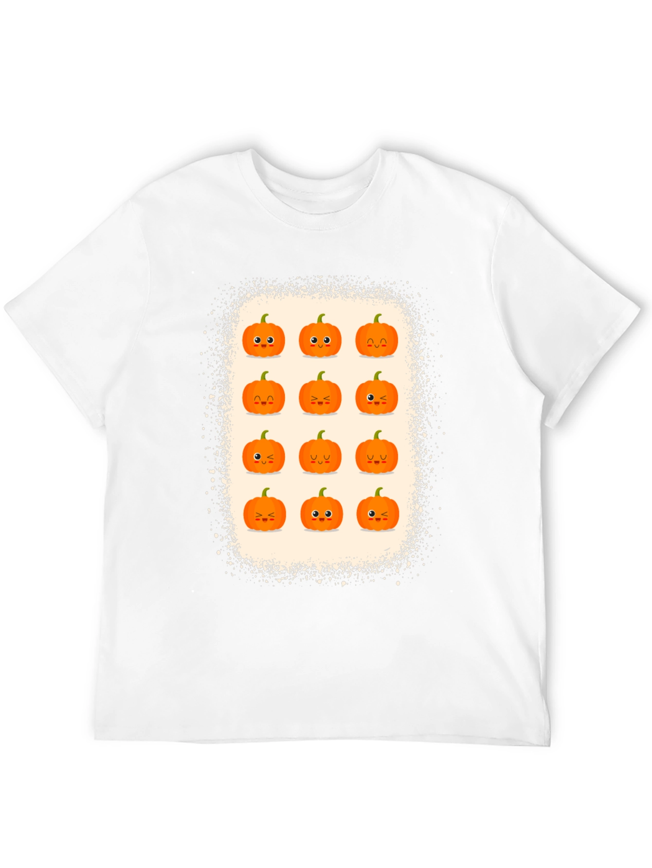 Cute Halloween Pumpkin Face Graphic Tee